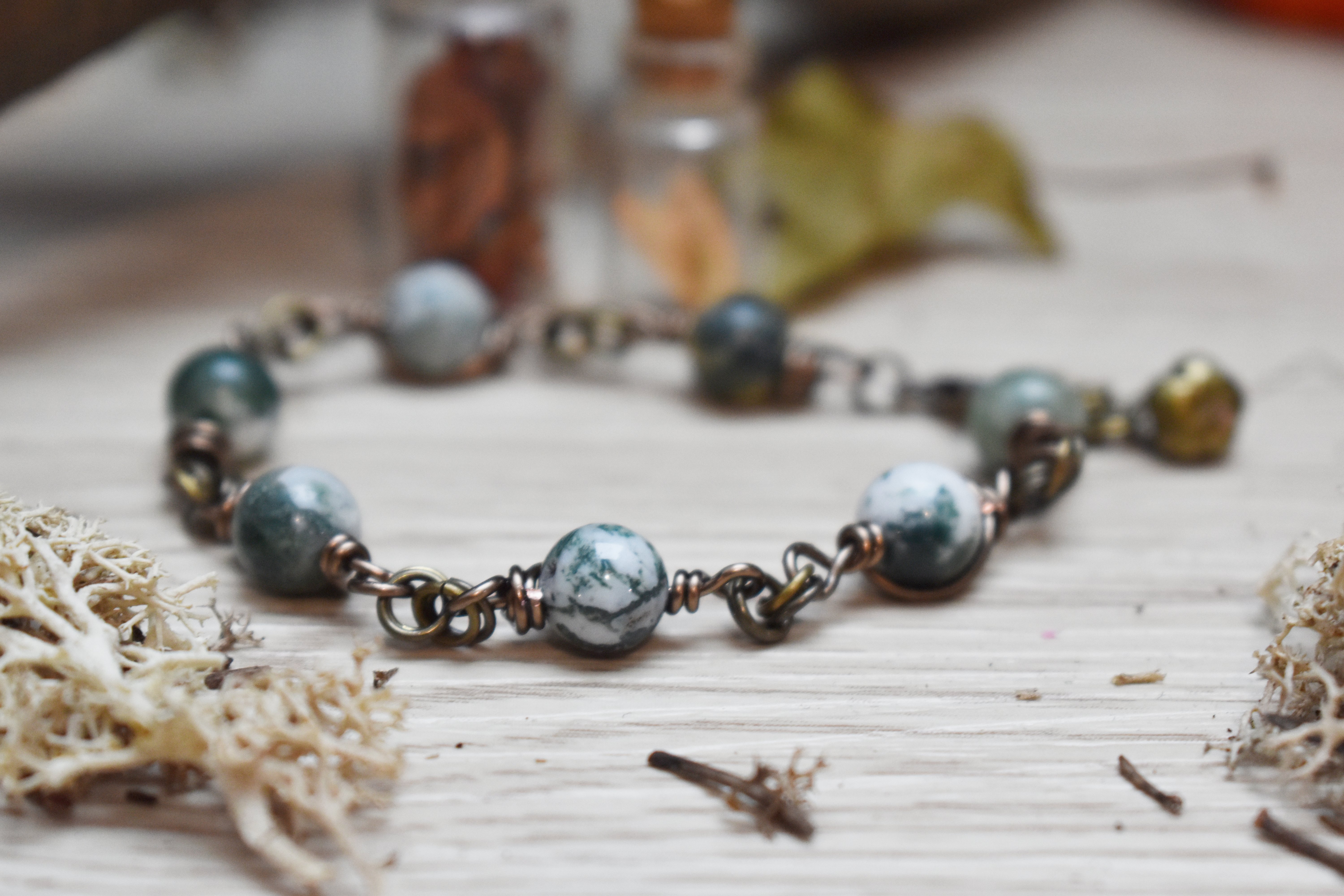 Bracelet ~Aelwynn~ Agate Arbre