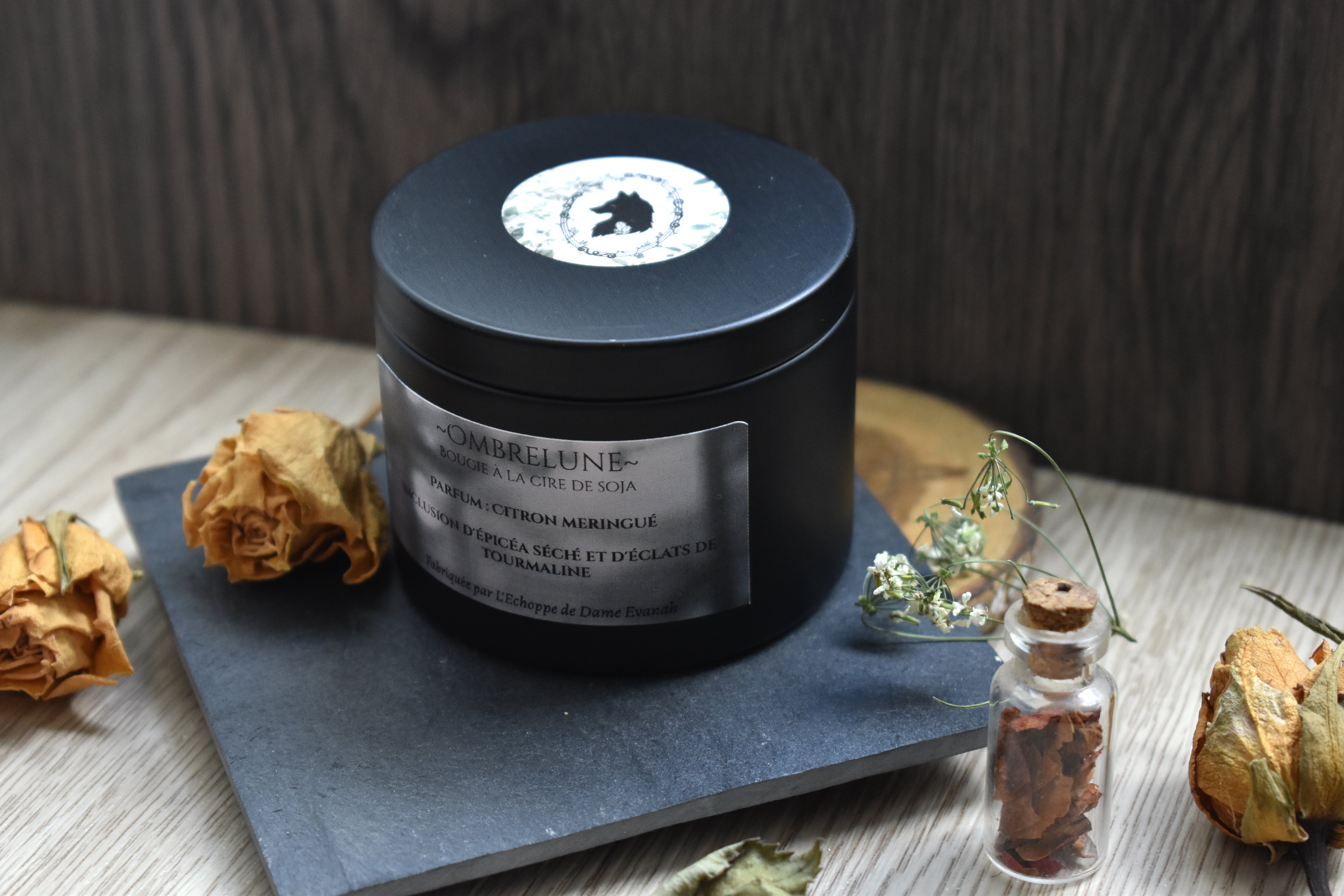 Bougie ~Ombrelune~ Citron Meringué / 100g