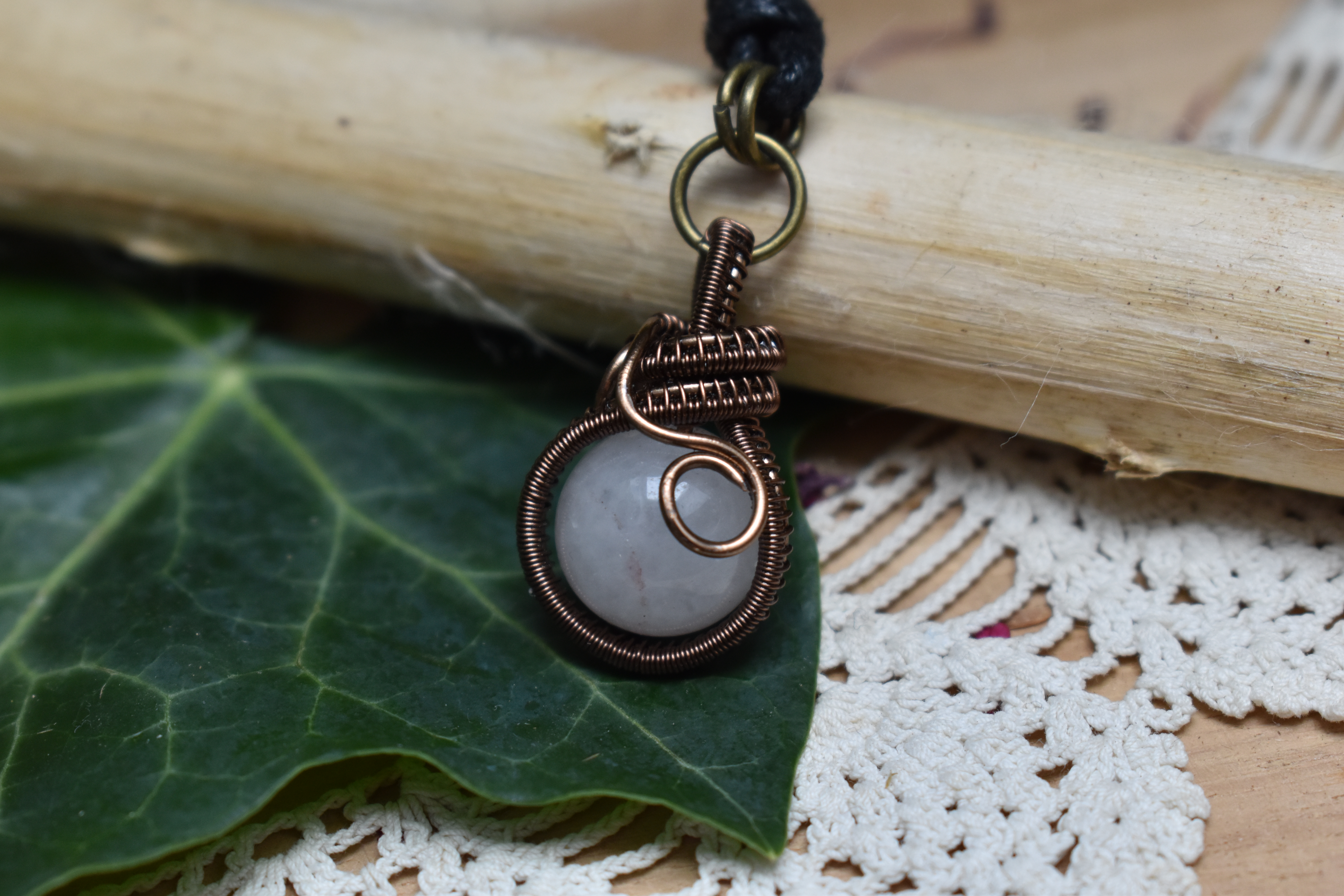 Pendentif ~Fidget~ Quartz Rose 