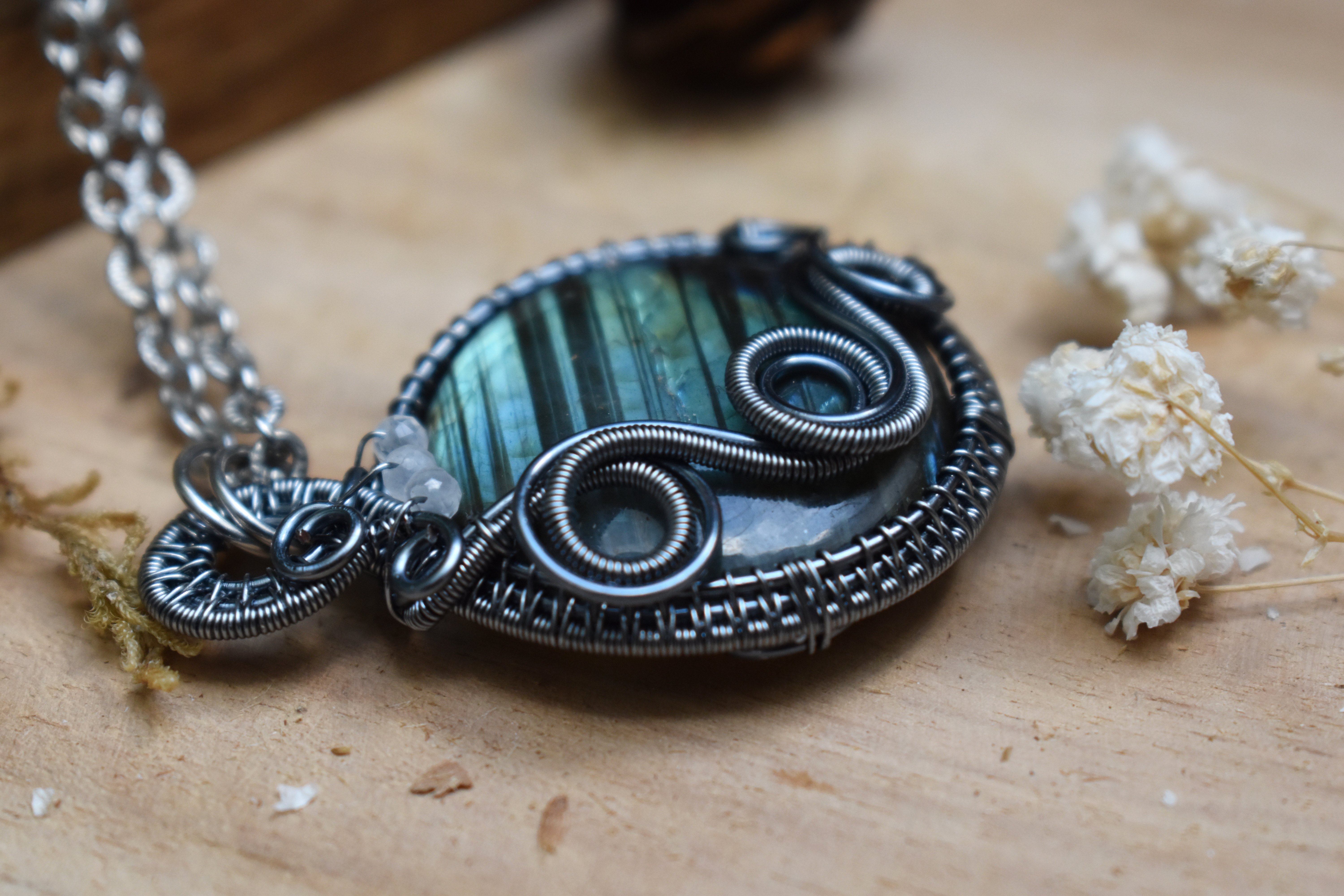 Collier ~Eclat d'Azur~ Labradorite 