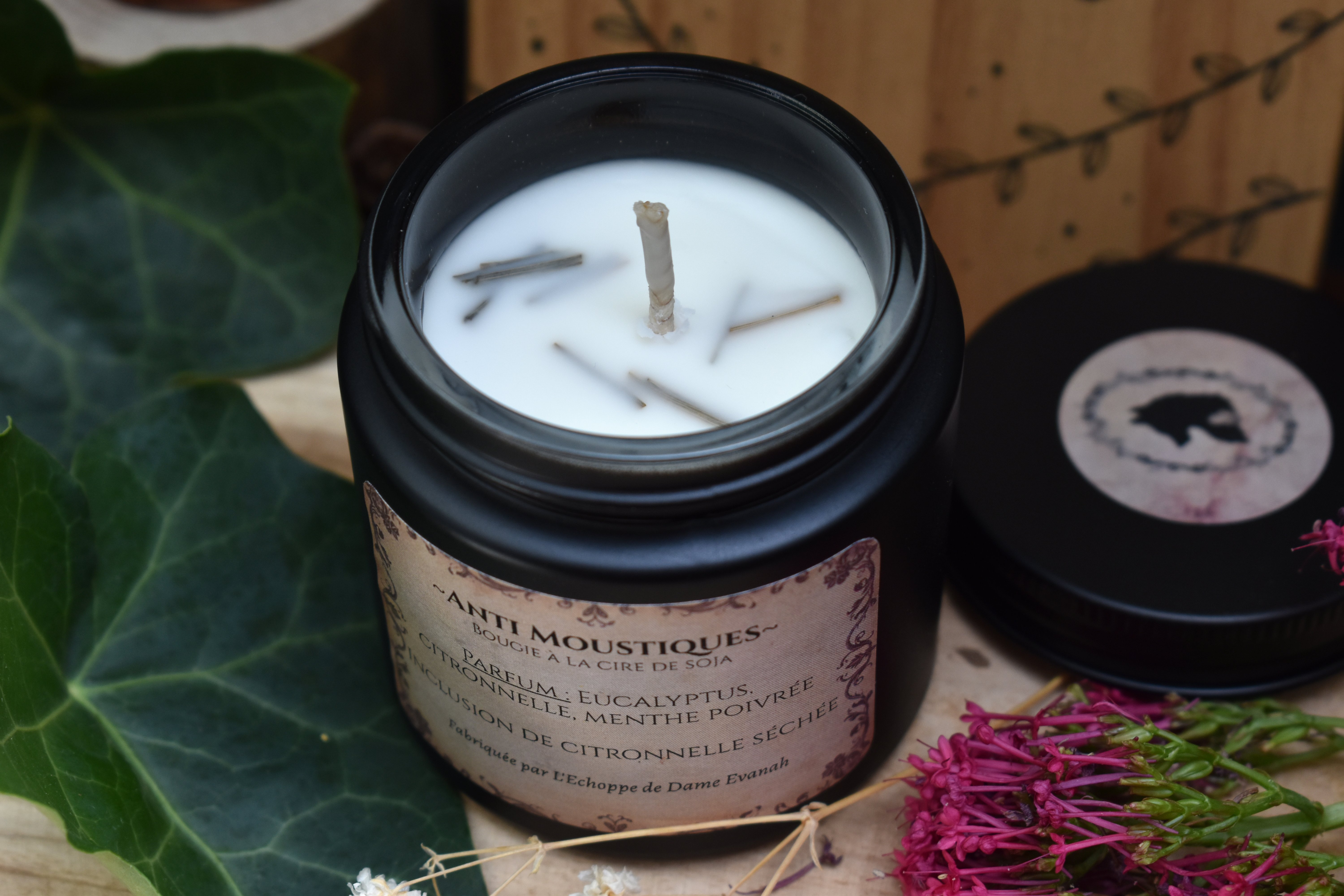 Bougie ~Ombrelune~ Anti Moustiques