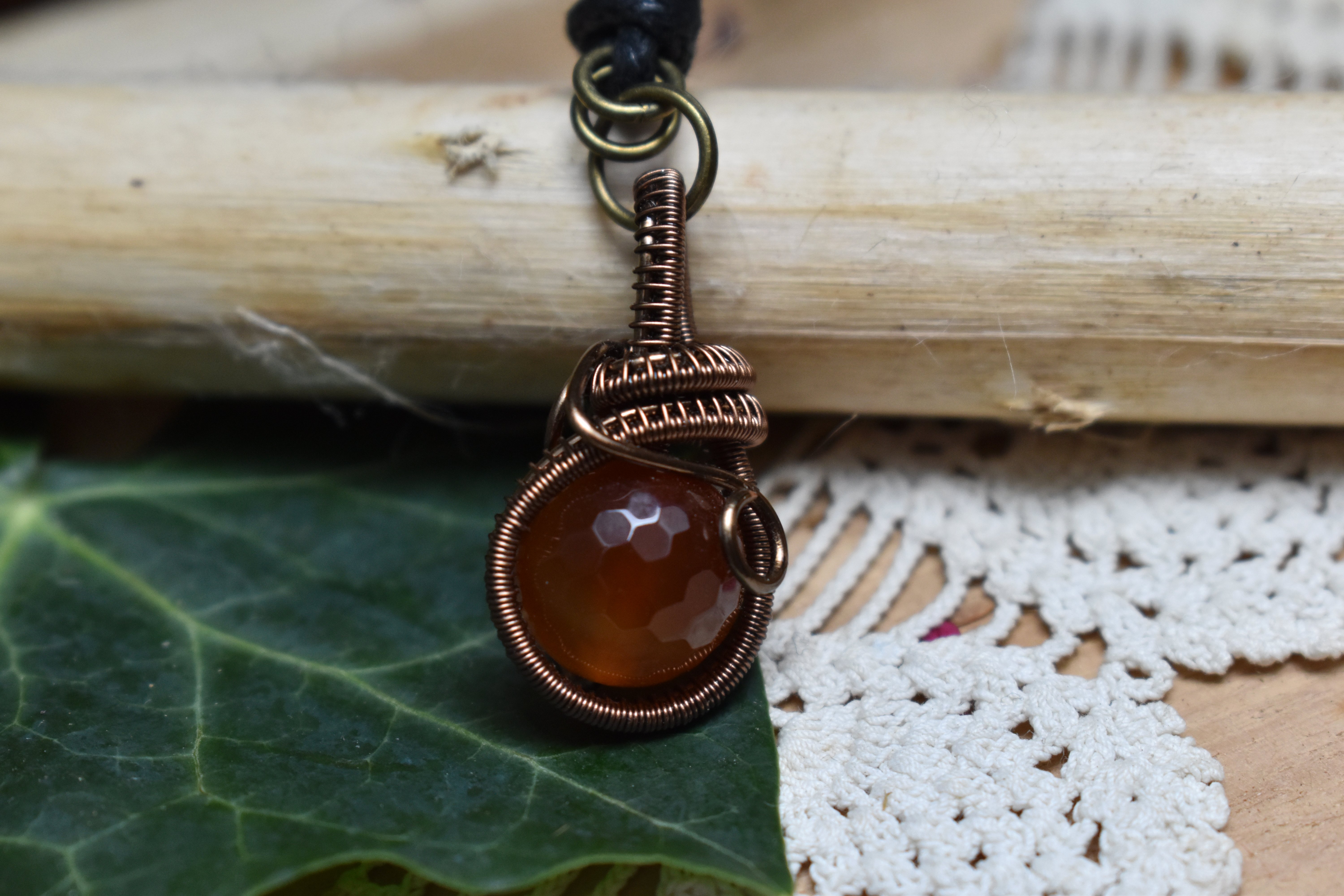 Pendentif ~Fidget~ Cornaline