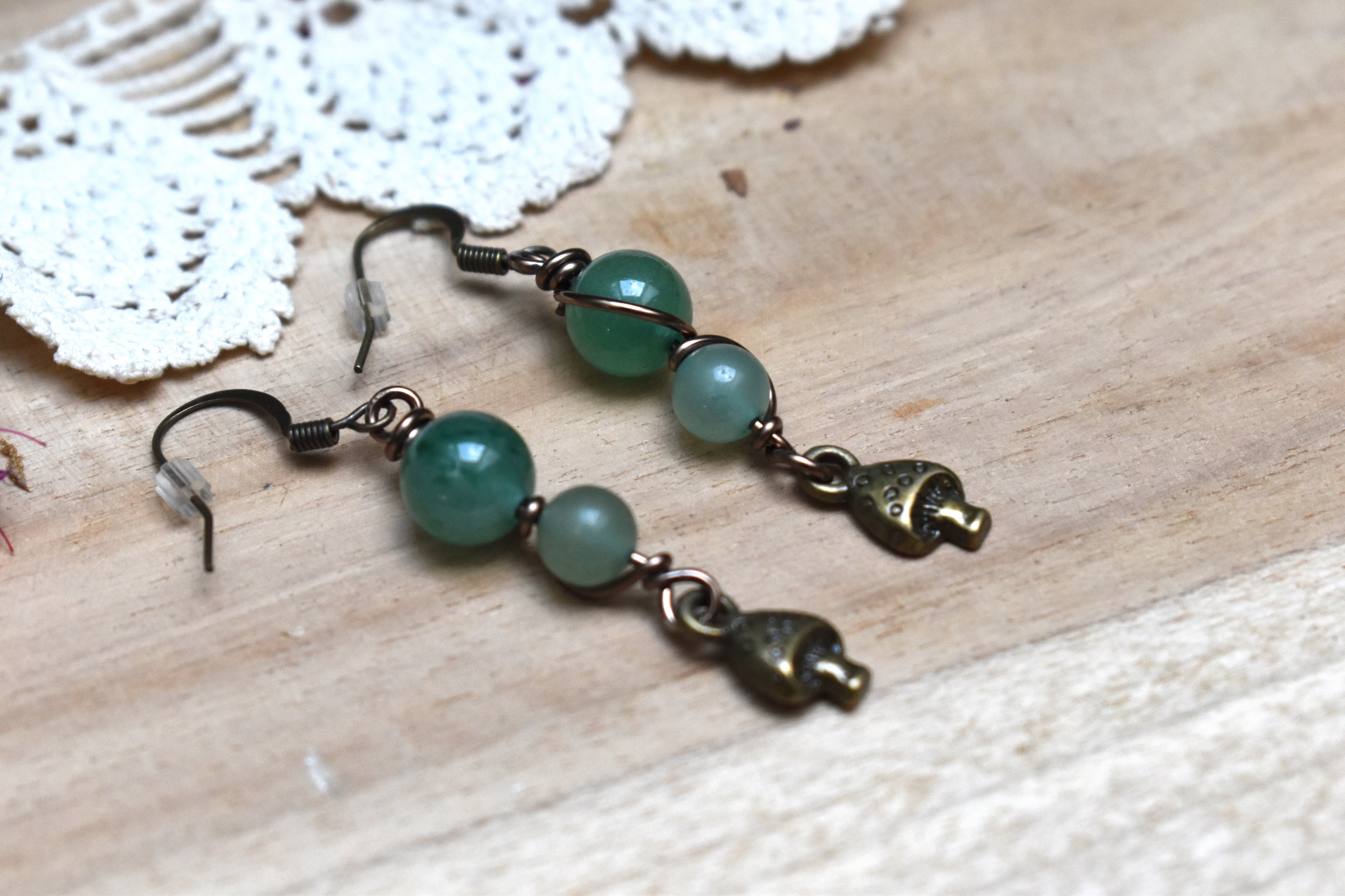 Boucles d'Oreilles ~Elys~ Aventurine
