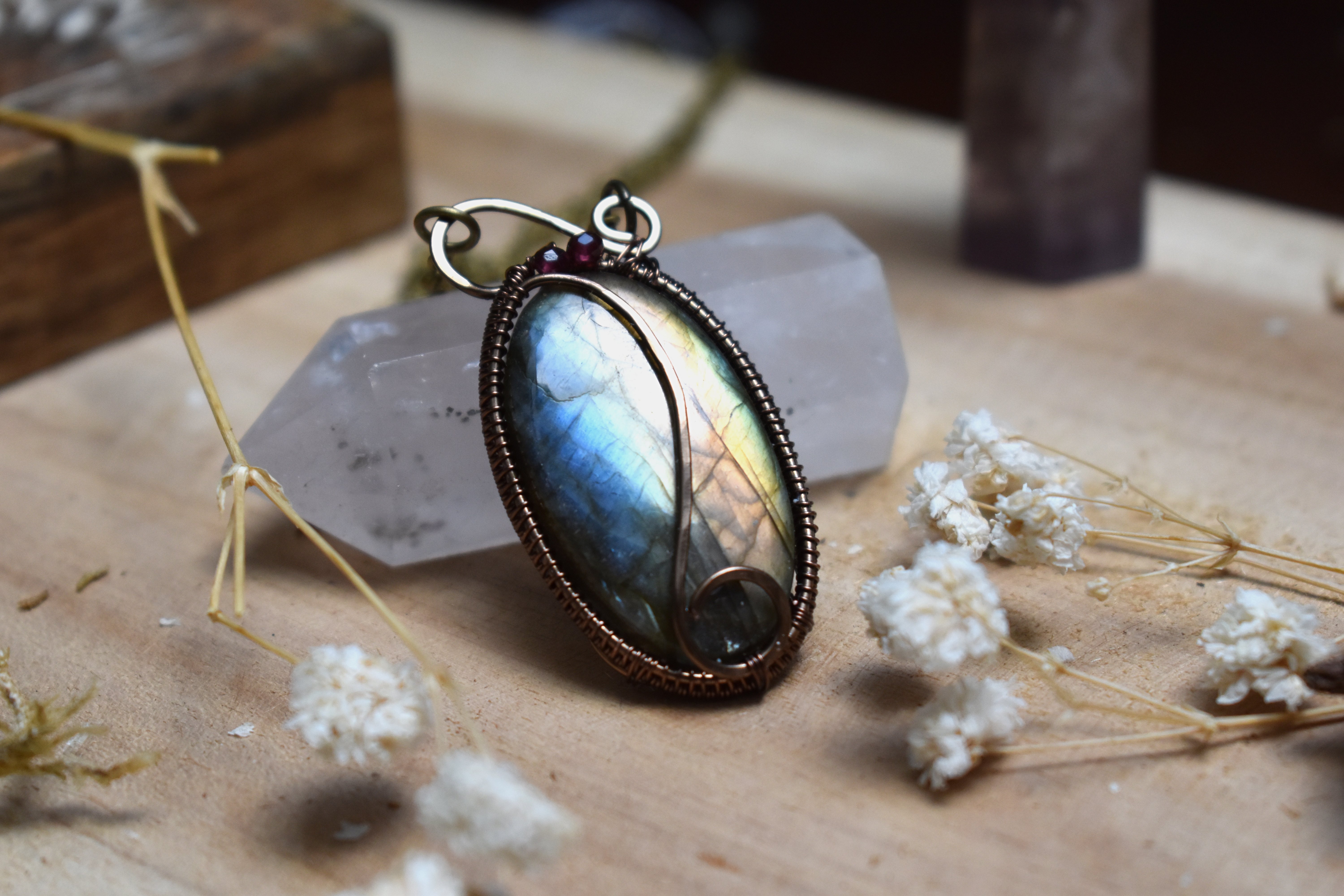 Collier ~Nébuleuse~ Labradorite