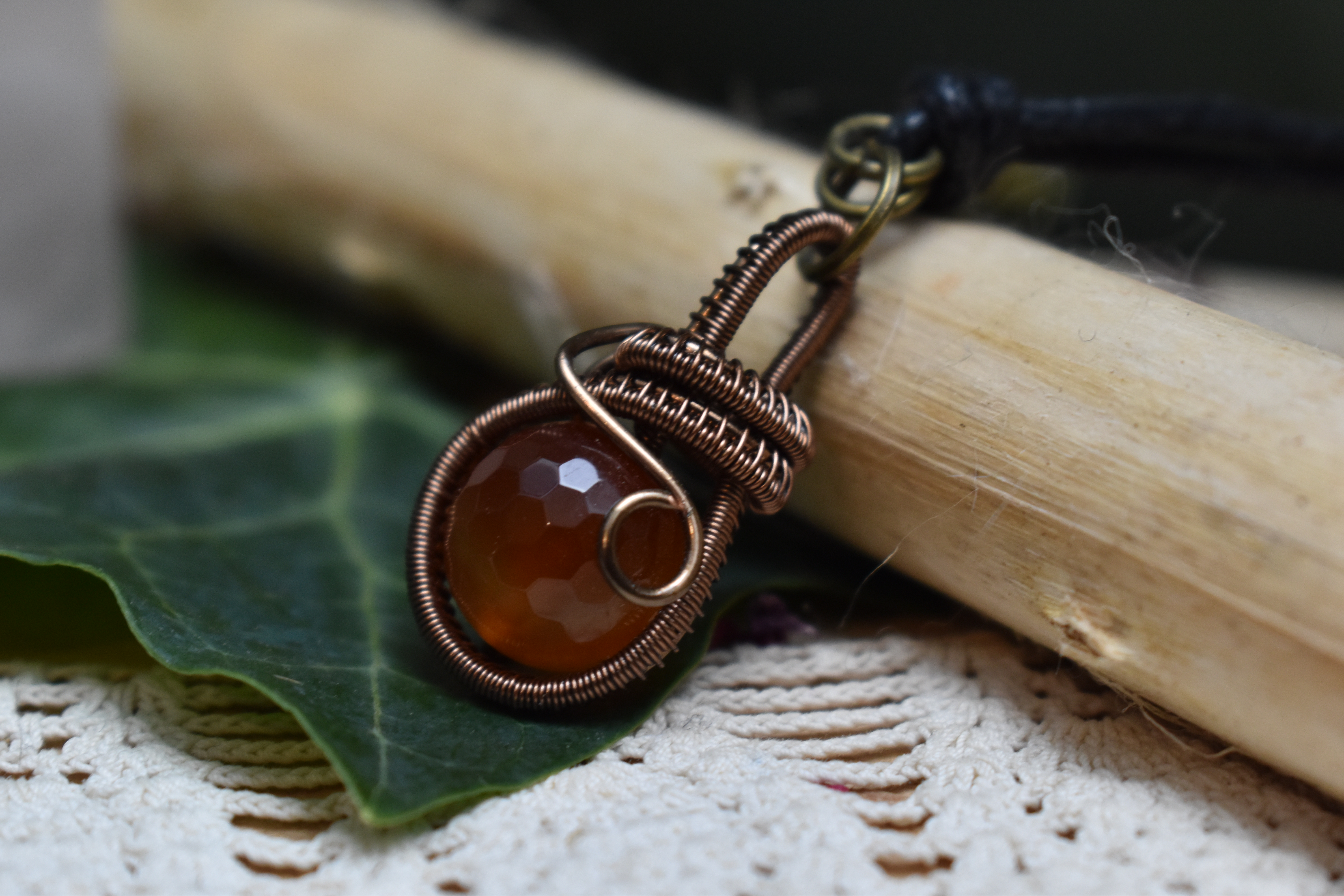 Pendentif ~Fidget~ Cornaline