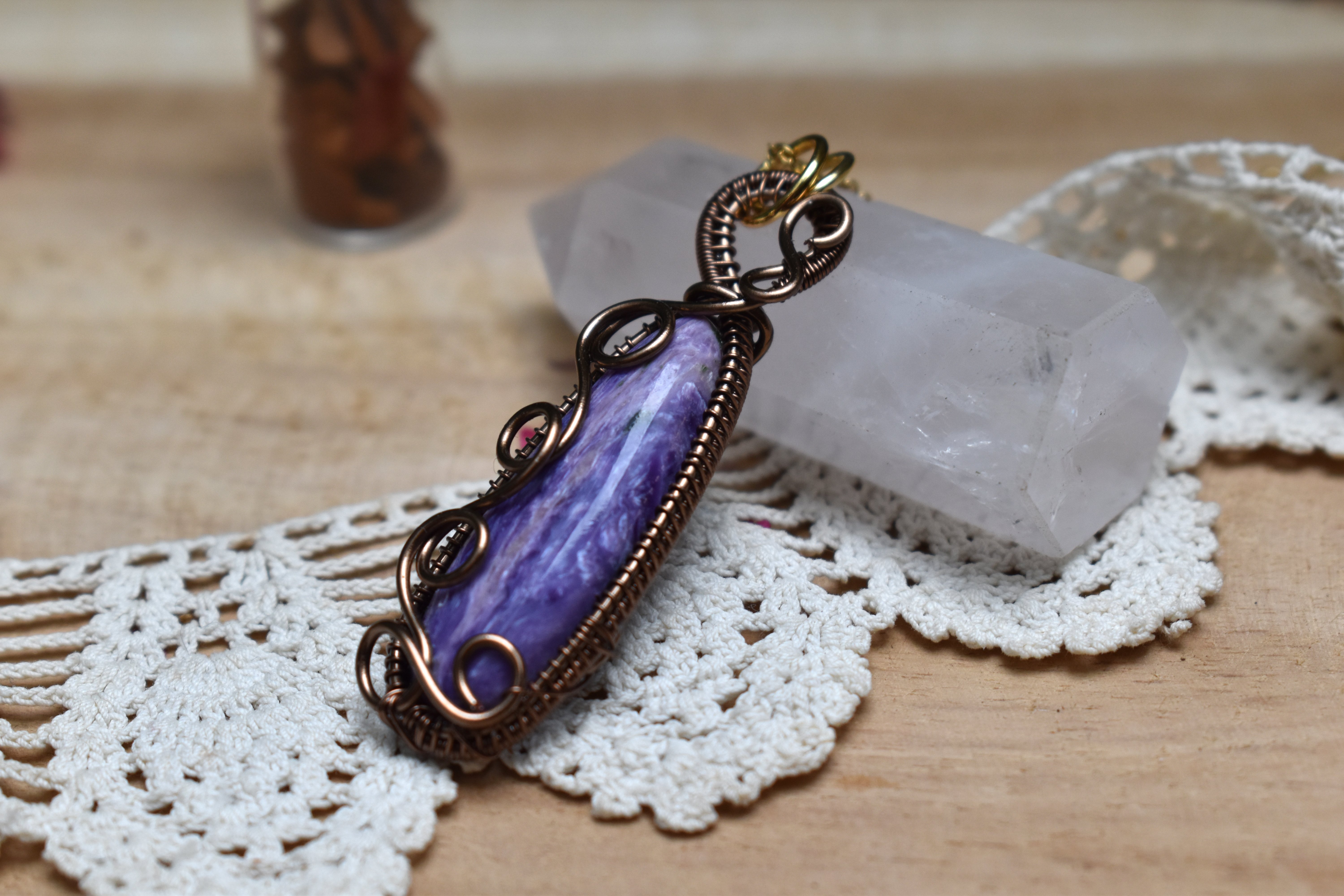 Collier ~Athéna~ Charoite