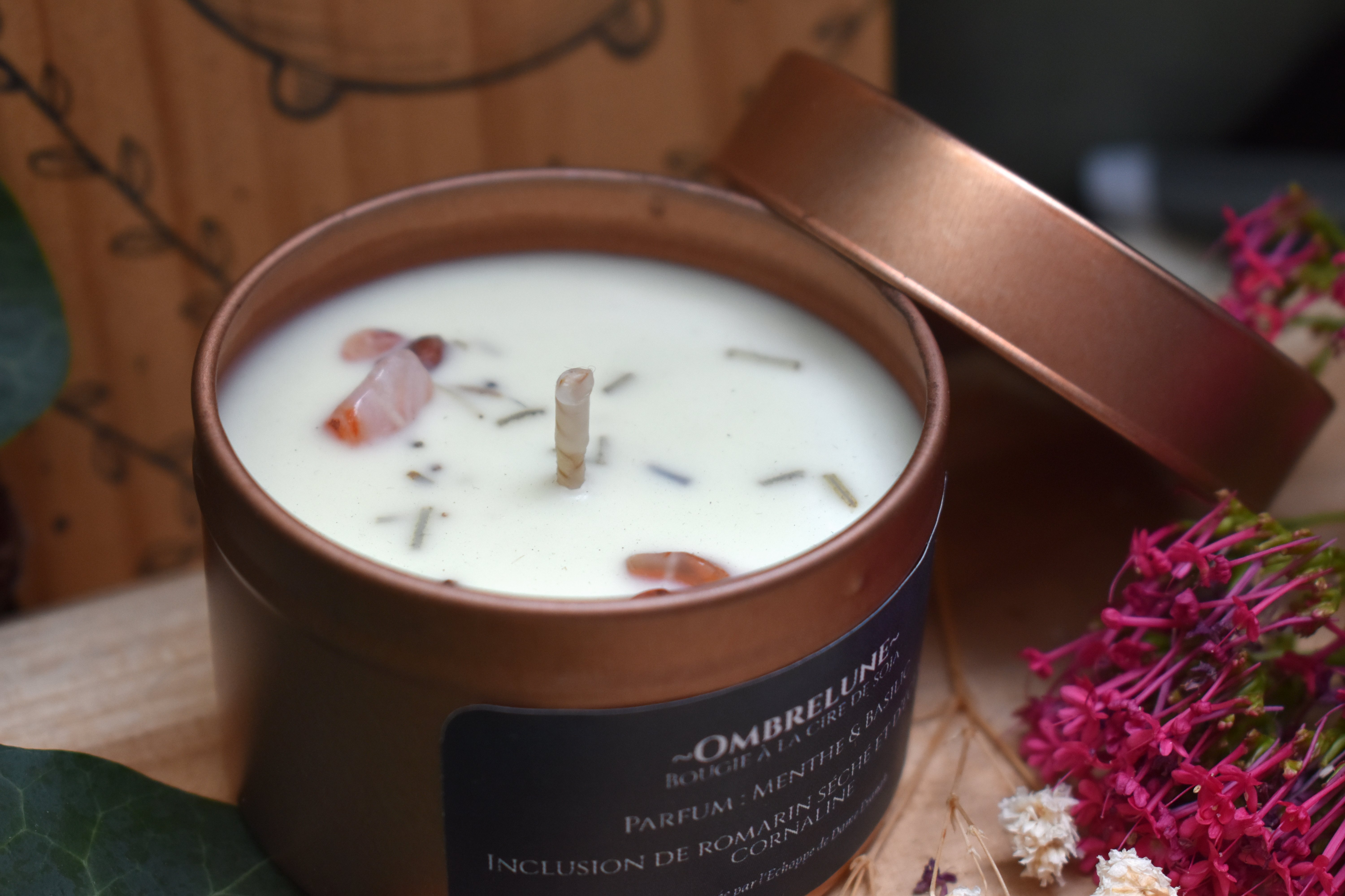 Bougie ~Ombrelune~ Menthe & Basilic