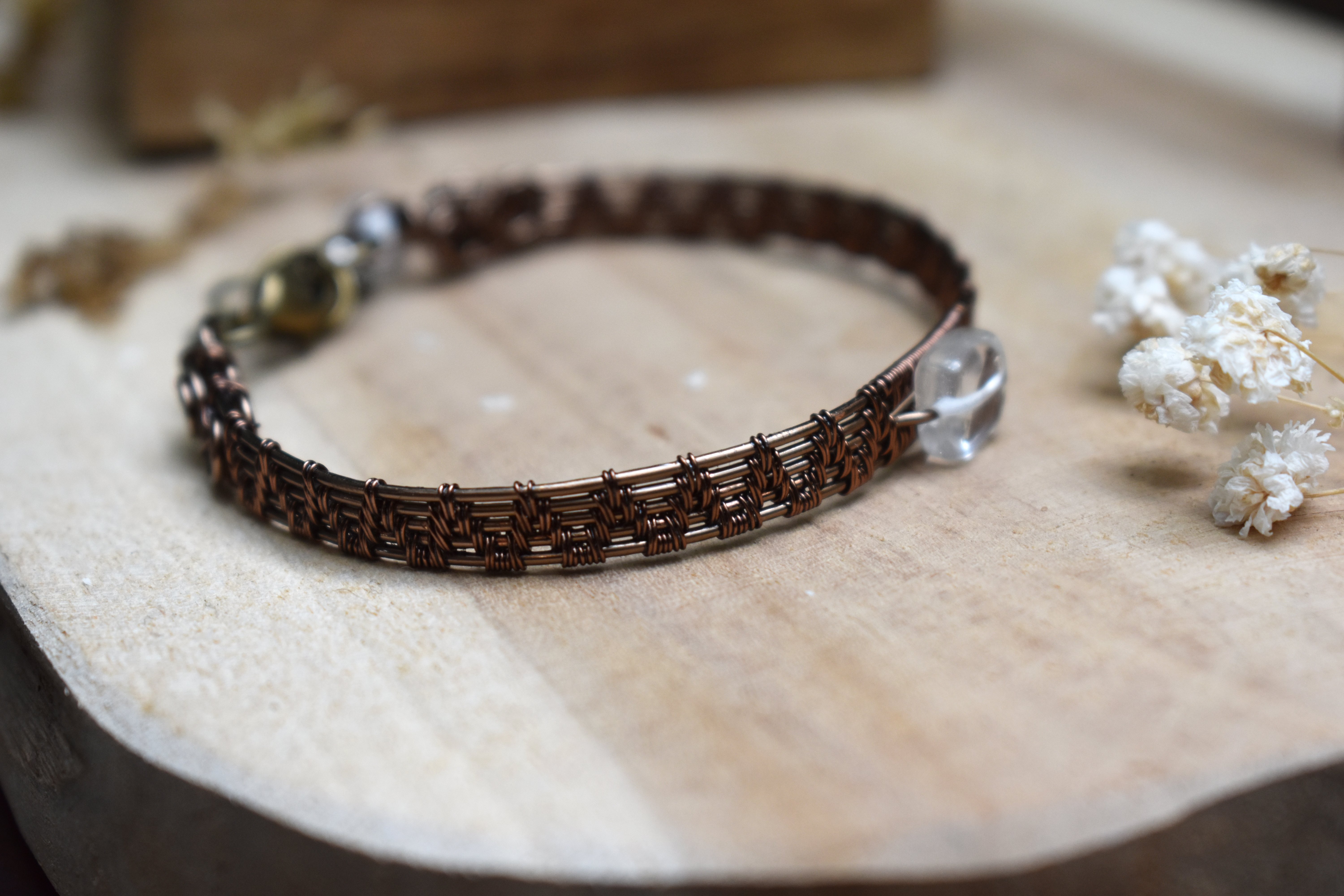 Bracelet ~Forge Précieuse~ Cristal de Roche 