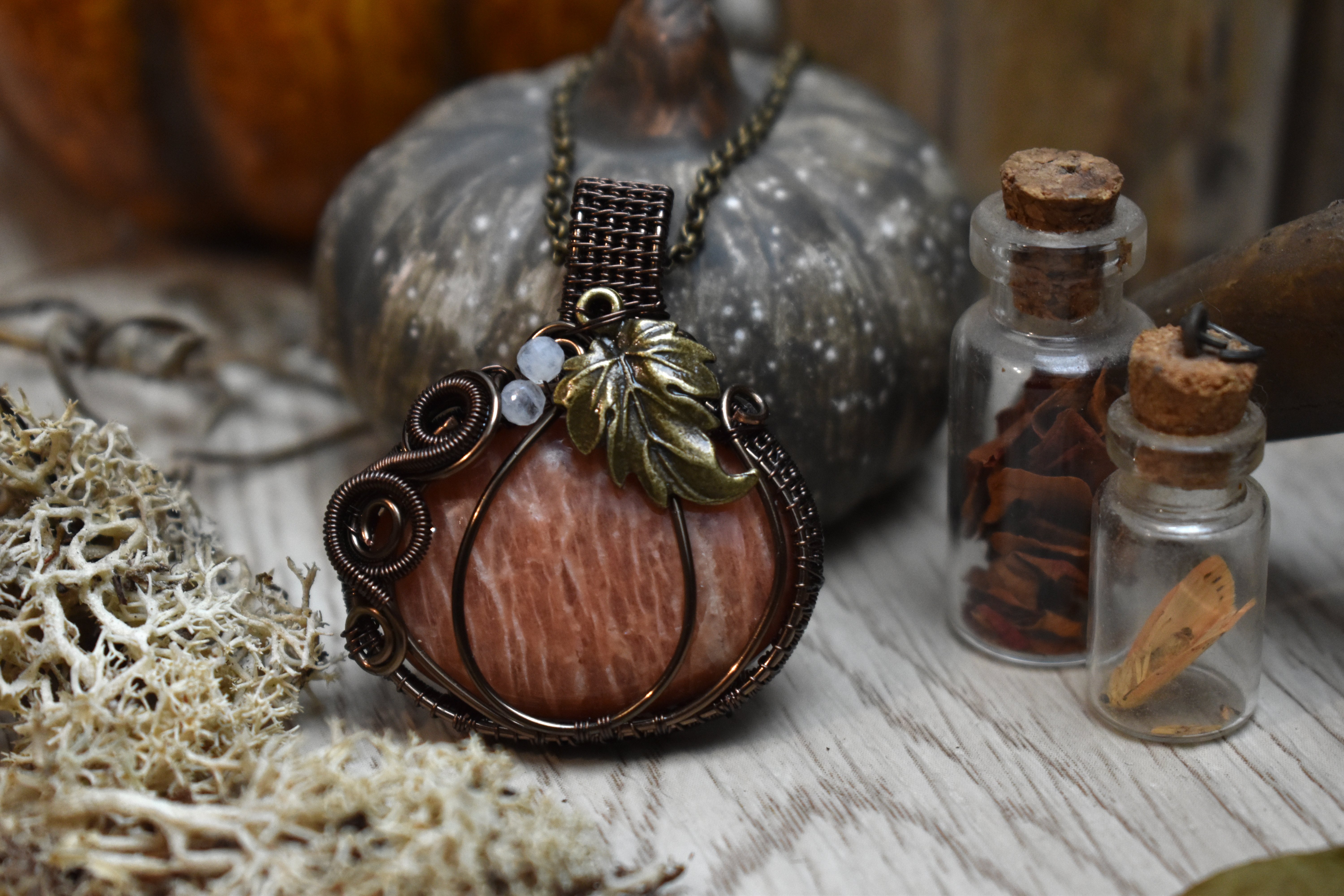 Collier ~Pumpkin~ Aventurine Orange