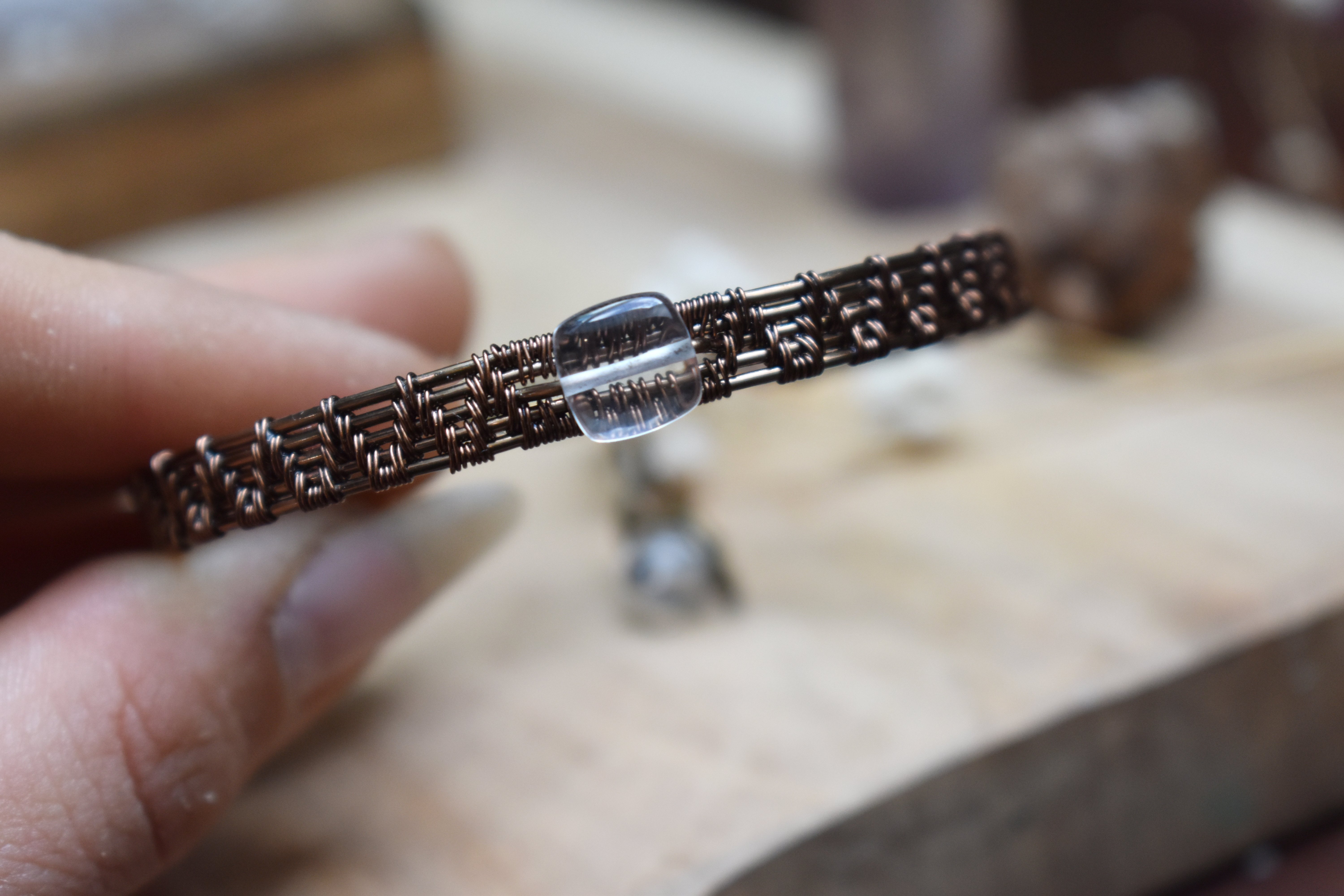 Bracelet ~Forge Précieuse~ Cristal de Roche 