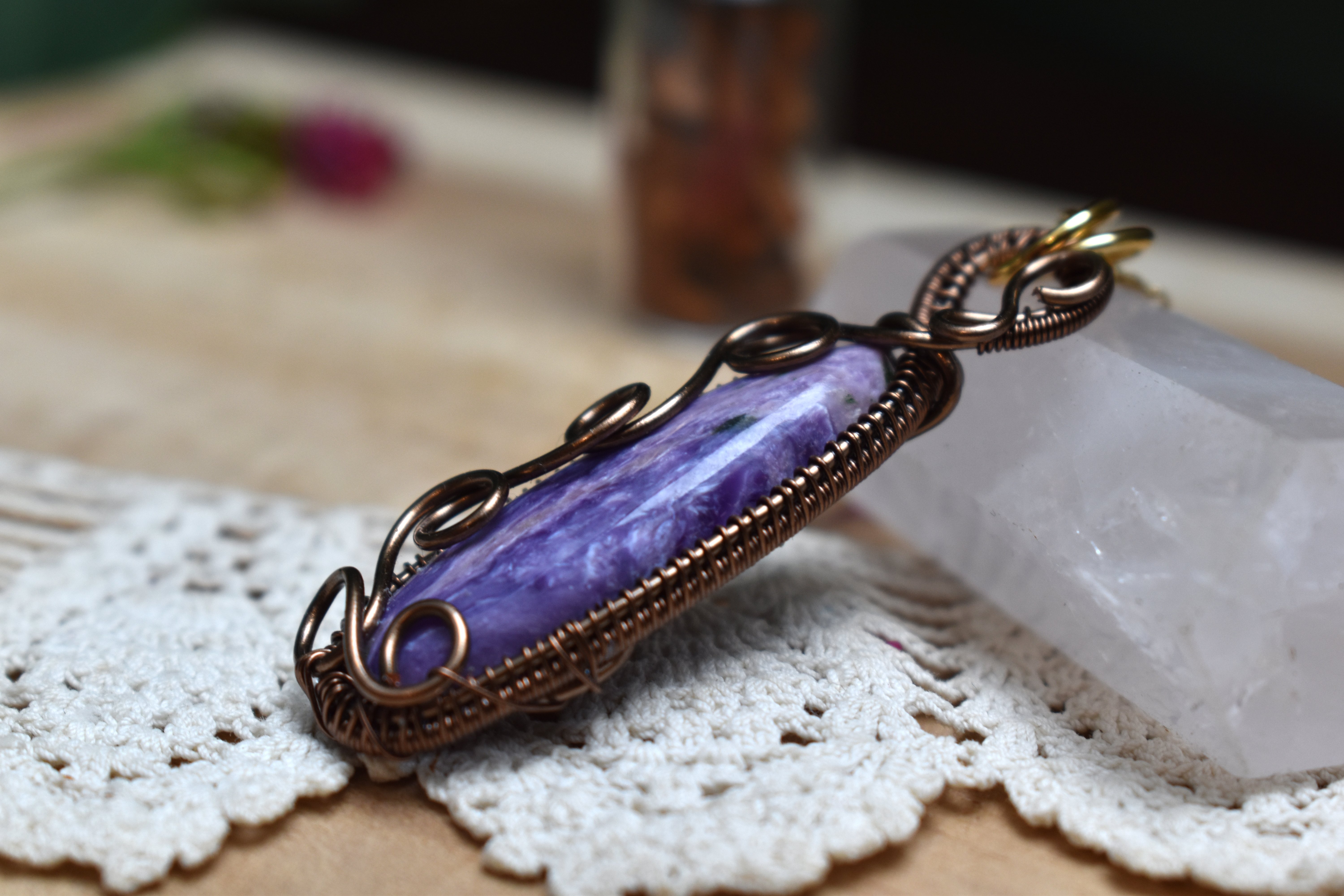 Collier ~Athéna~ Charoite