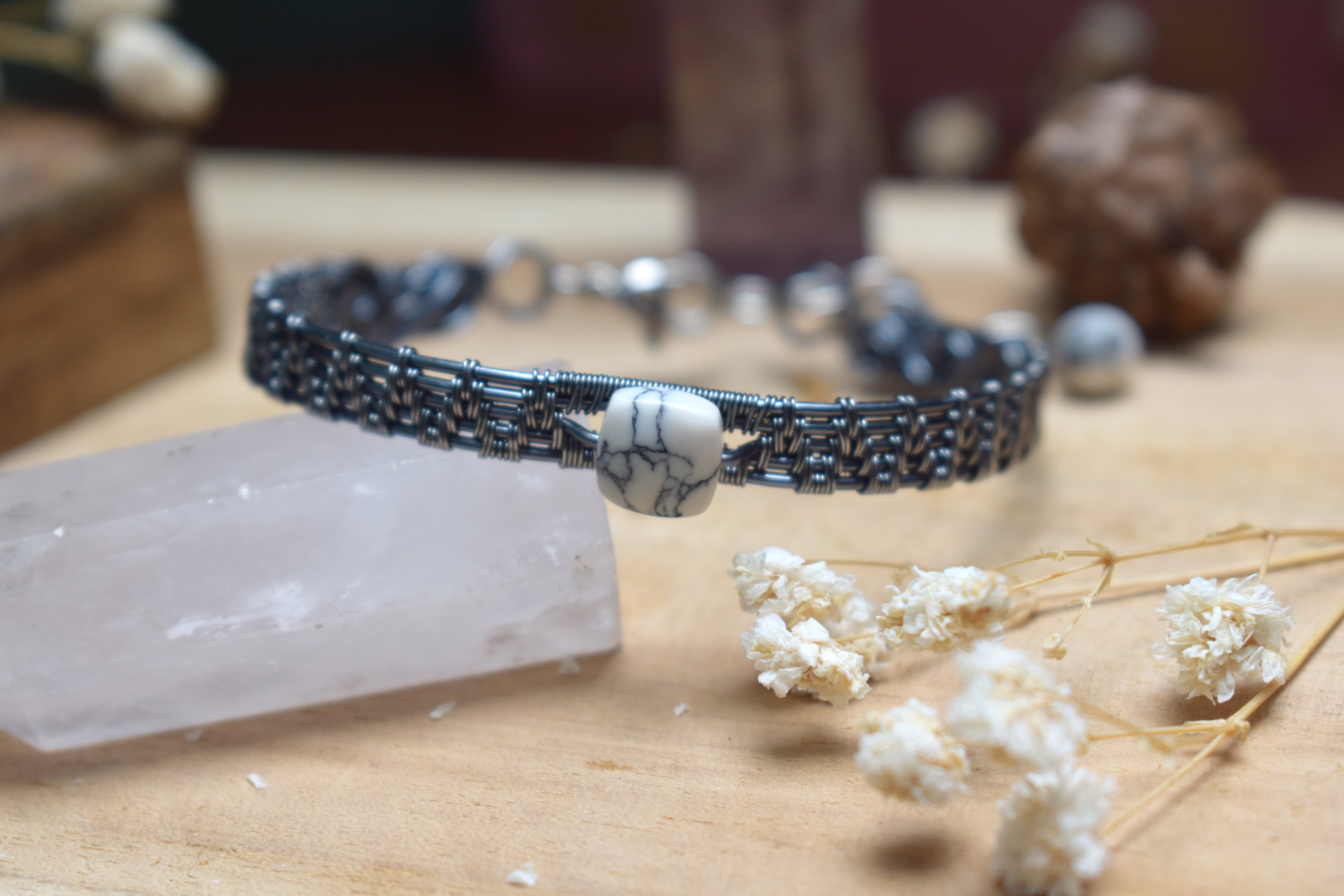 Bracelet ~Forge Précieuse~ Howlite