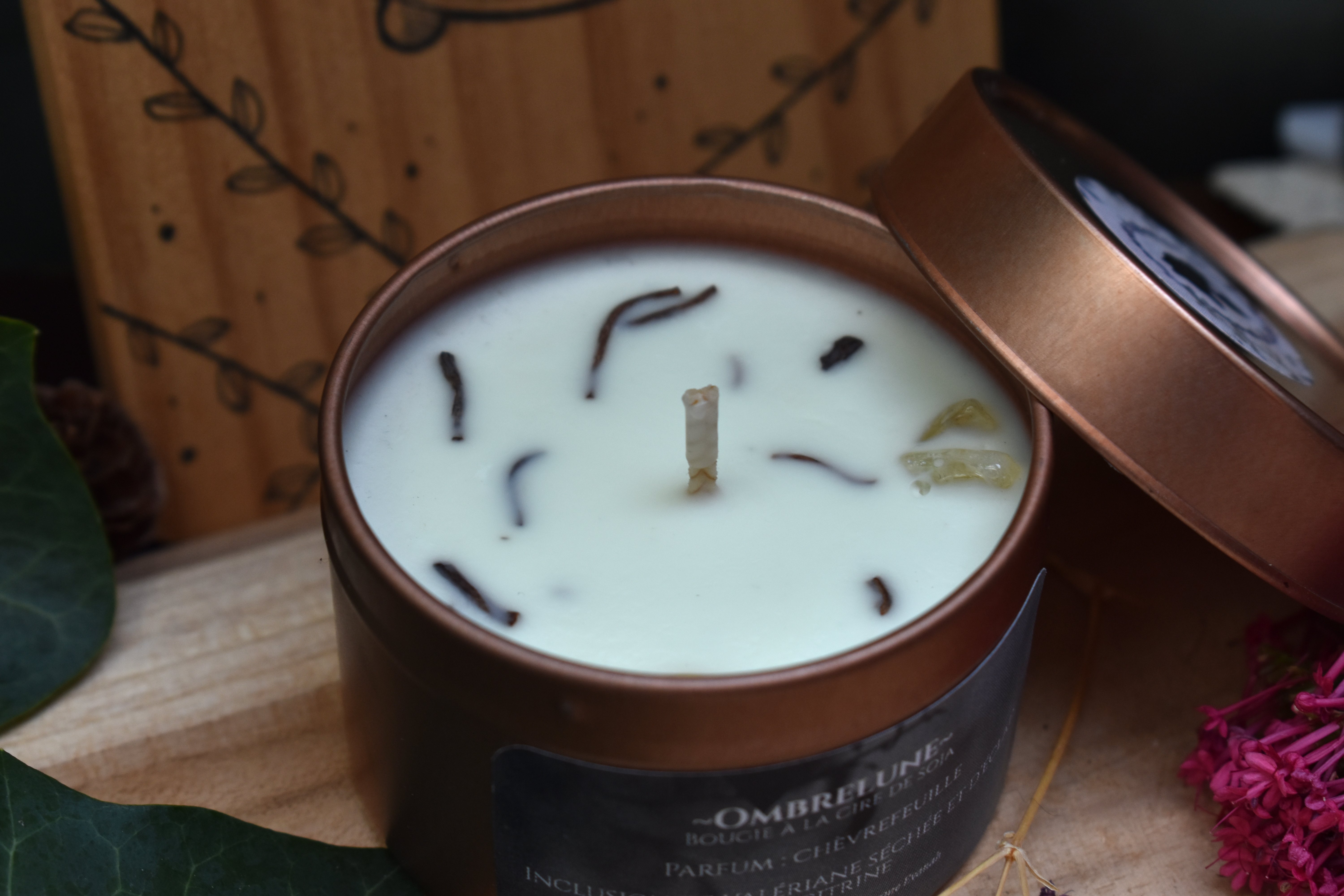 Bougie ~Ombrelune~ Chevrefeuille