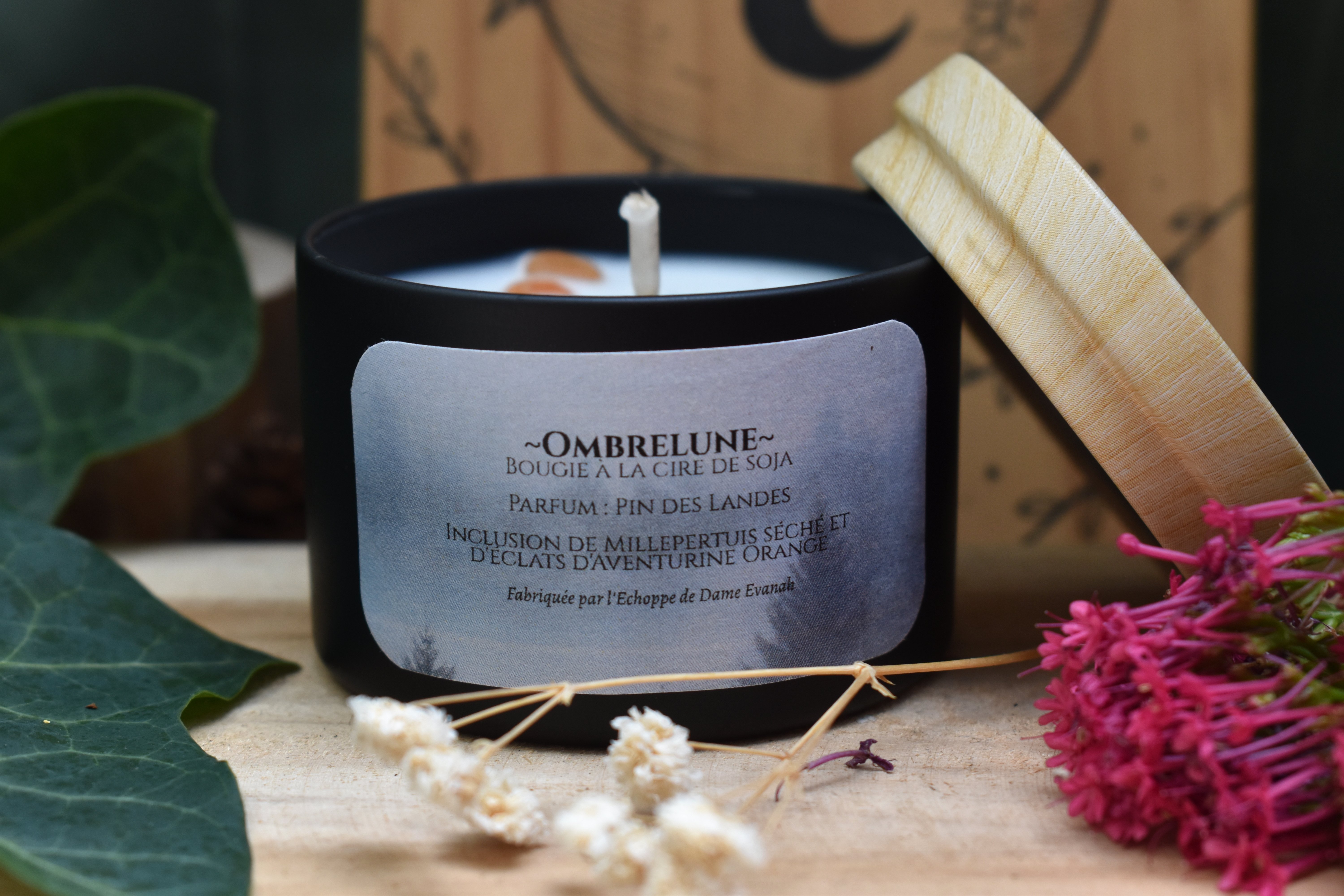 Bougie ~Ombrelune~ Pin des Landes
