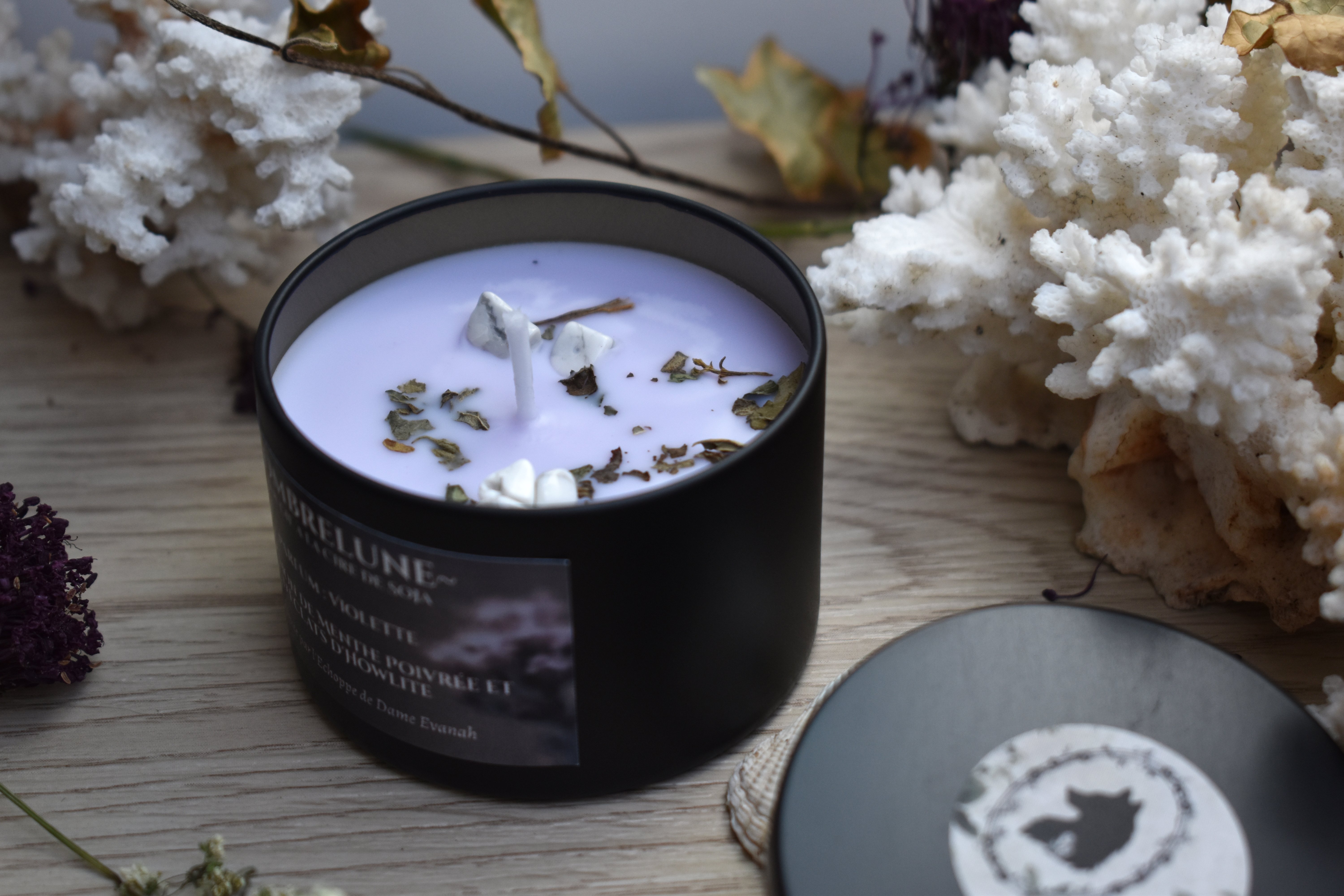 Bougie ~Ombrelune~ Violette / 100g