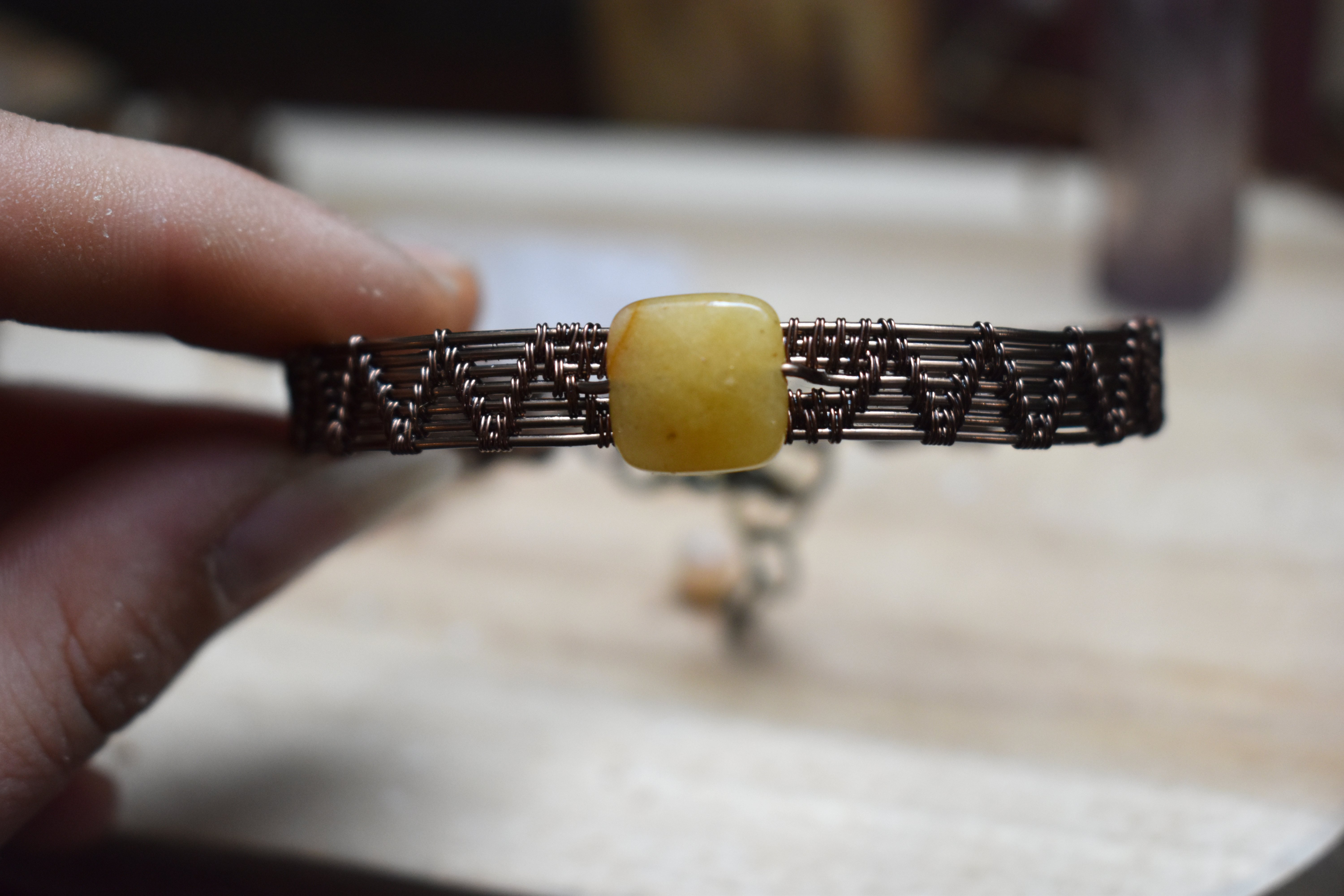 Bracelet ~Forge Précieuse~ Calcite Jaune