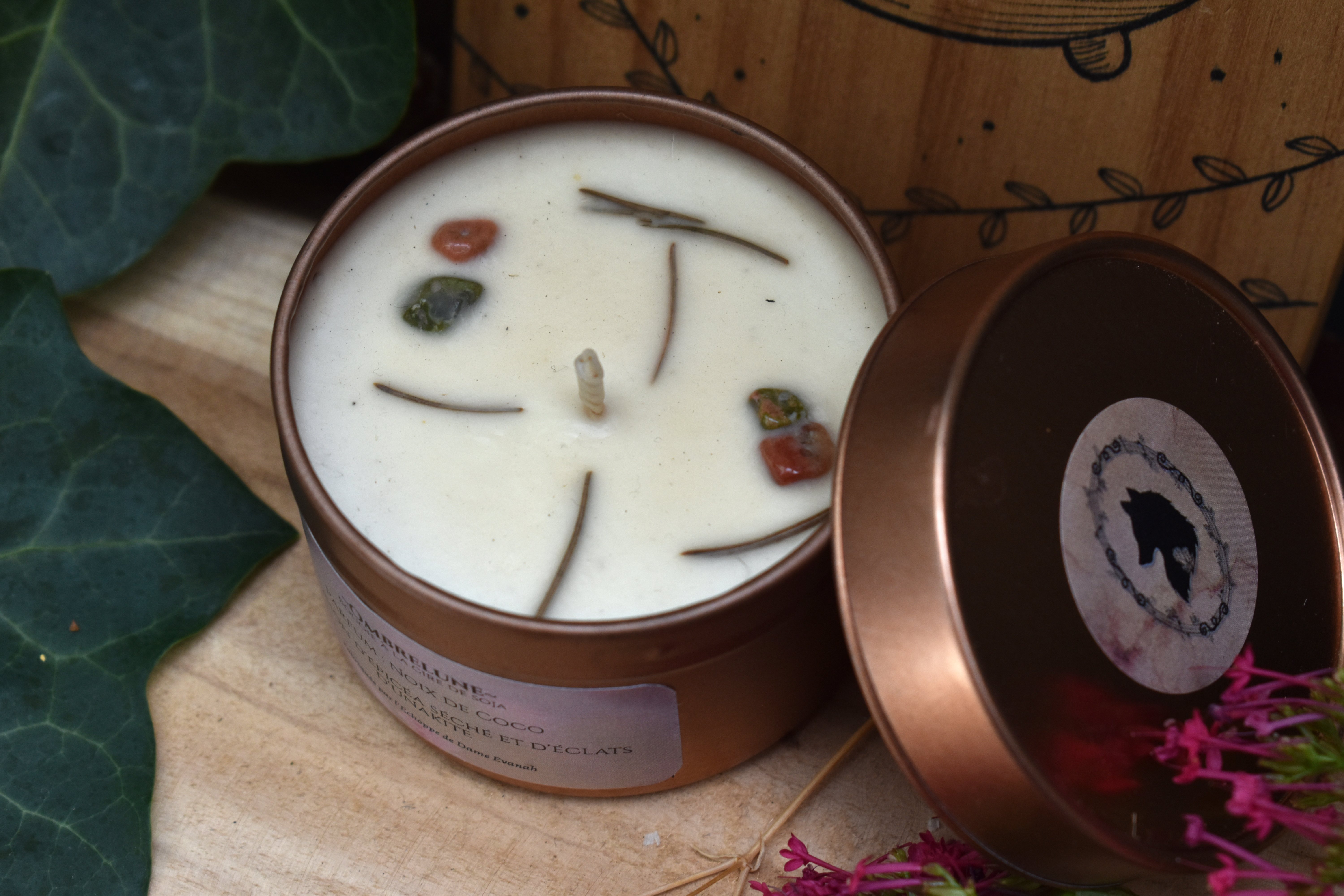 Bougie ~Ombrelune~ Noix de Coco