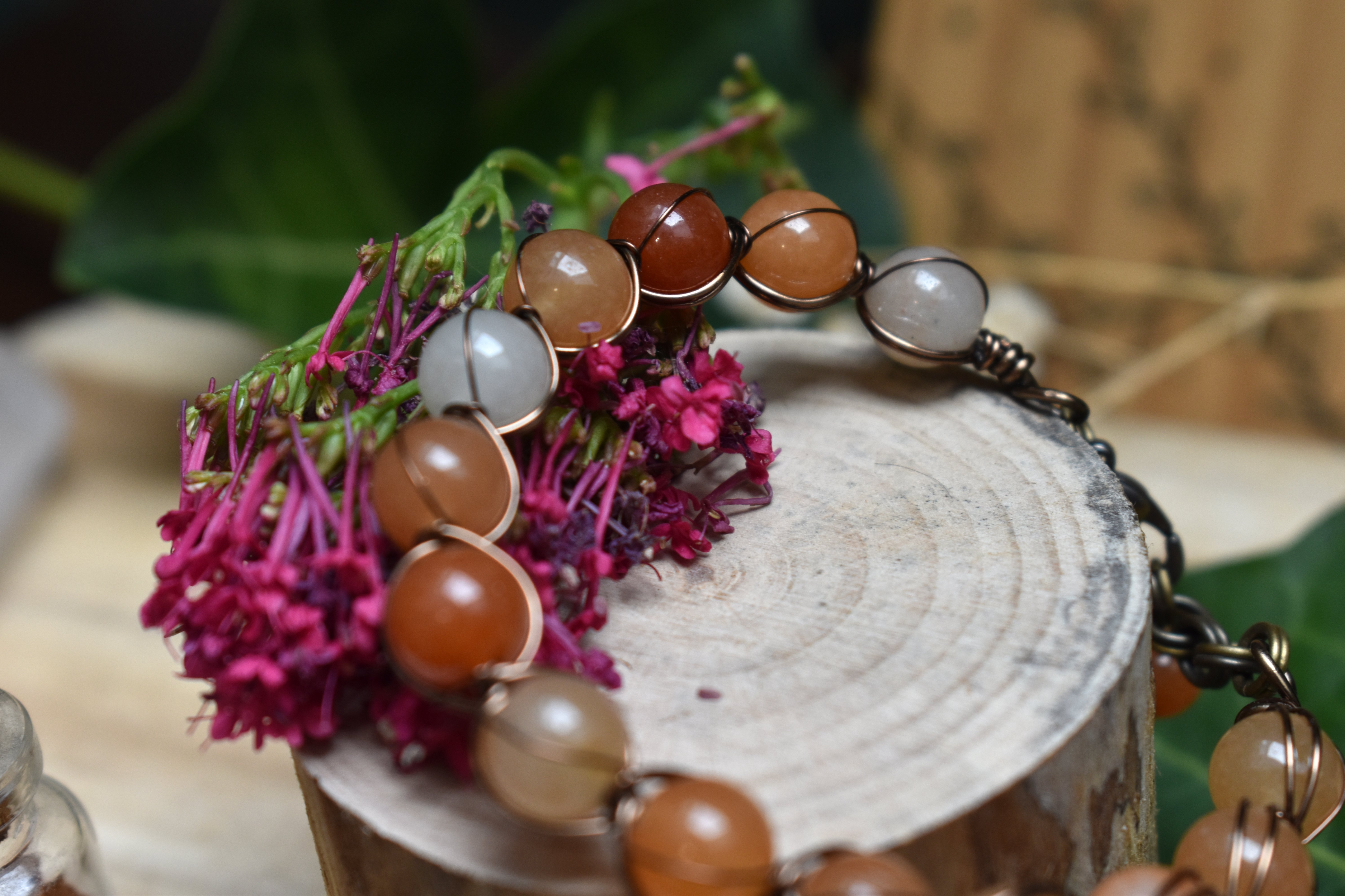 Bracelet ~Aralia~ Aventurine Orange