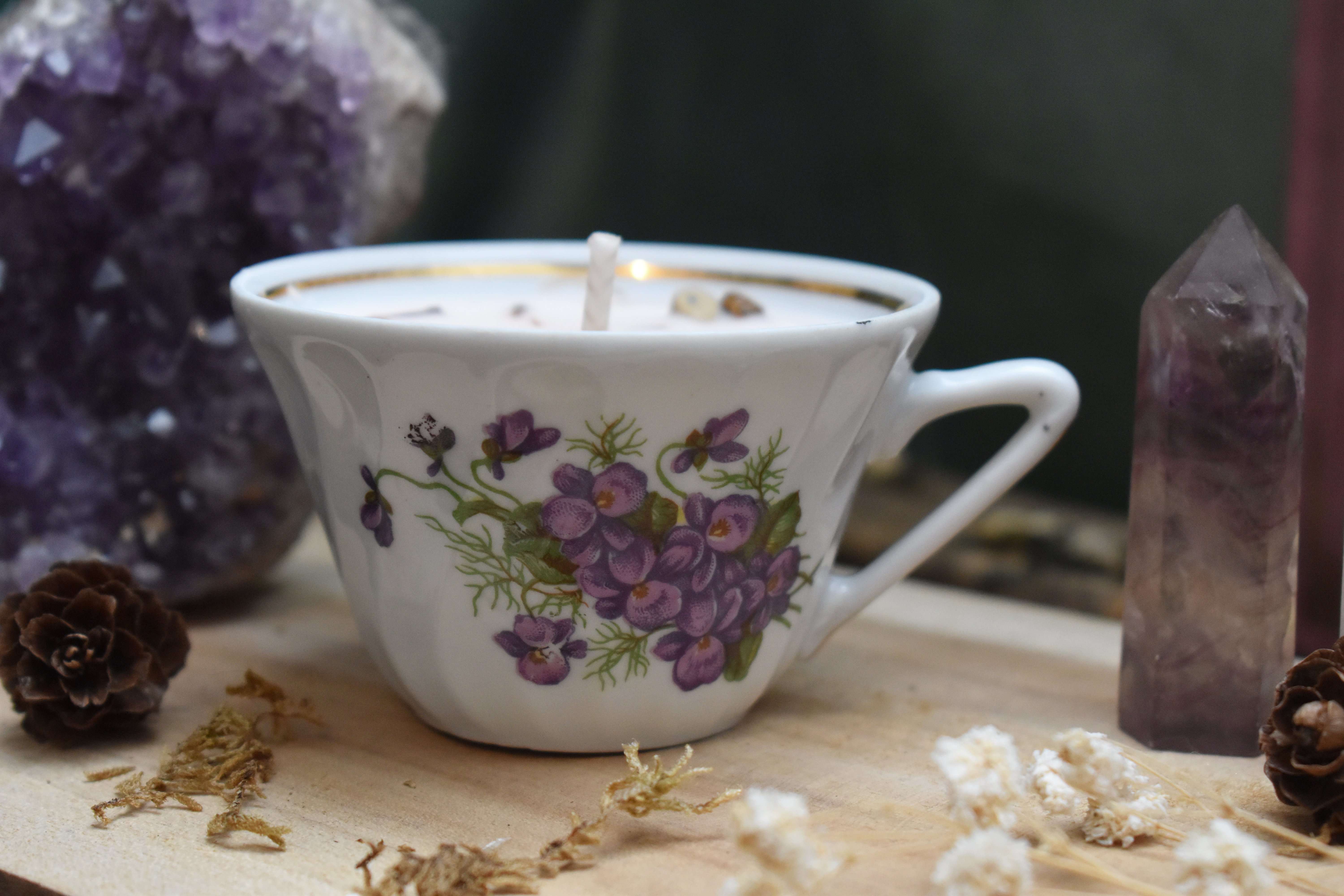 Bougie ~Brume d'Autrefois~ Bouquet Floral