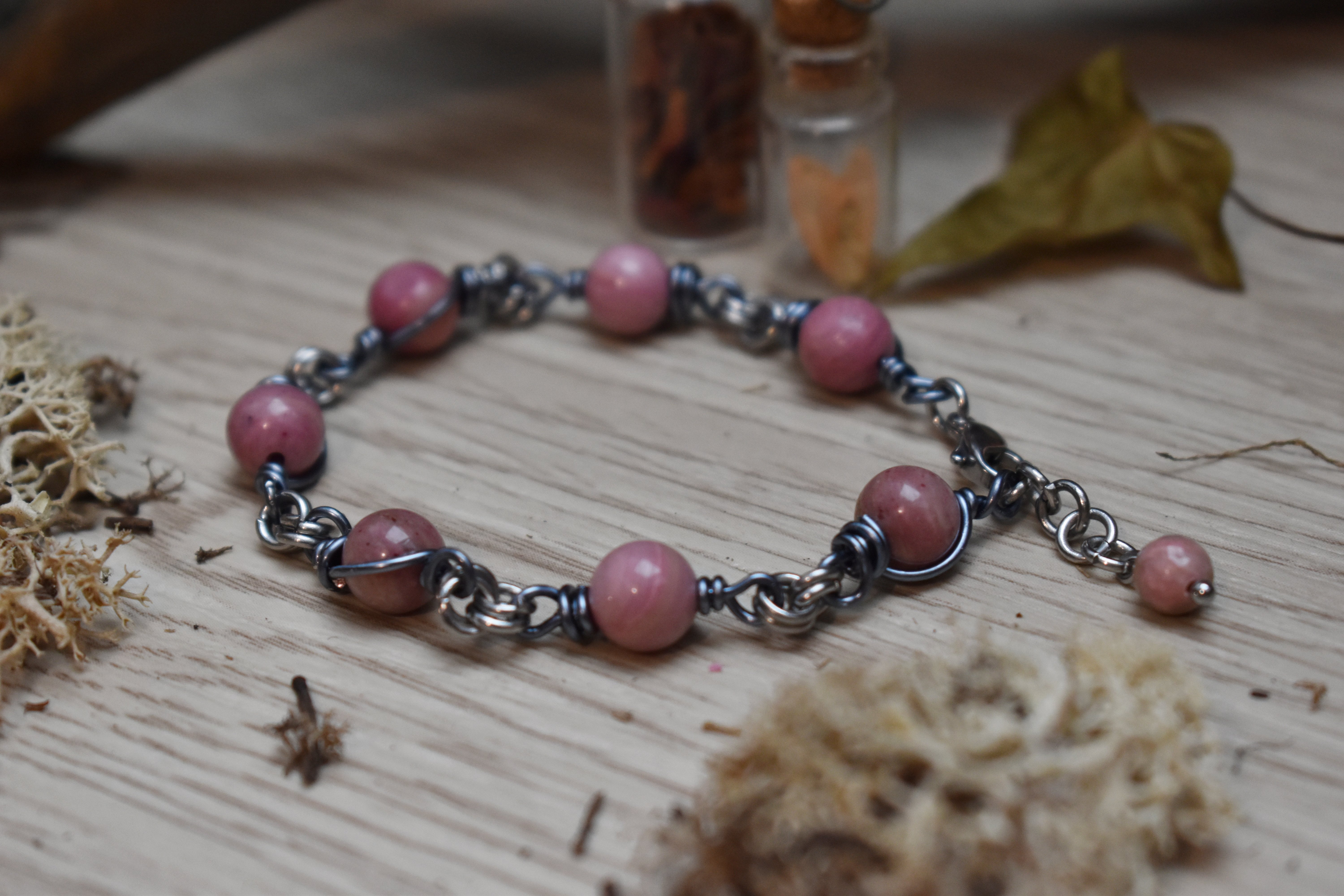 Bracelet ~Aelwynn~ Rhodonite 