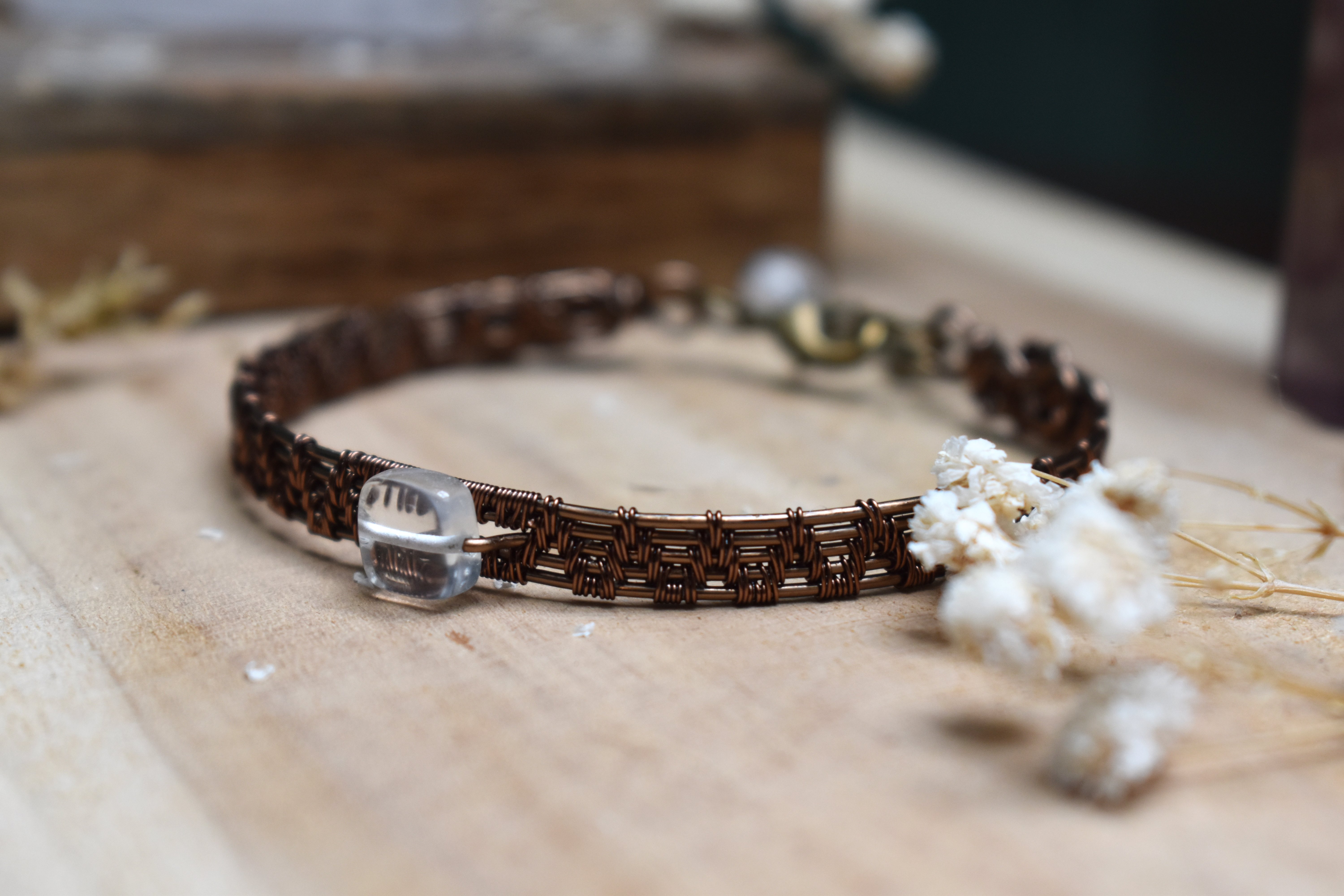 Bracelet ~Forge Précieuse~ Cristal de Roche 