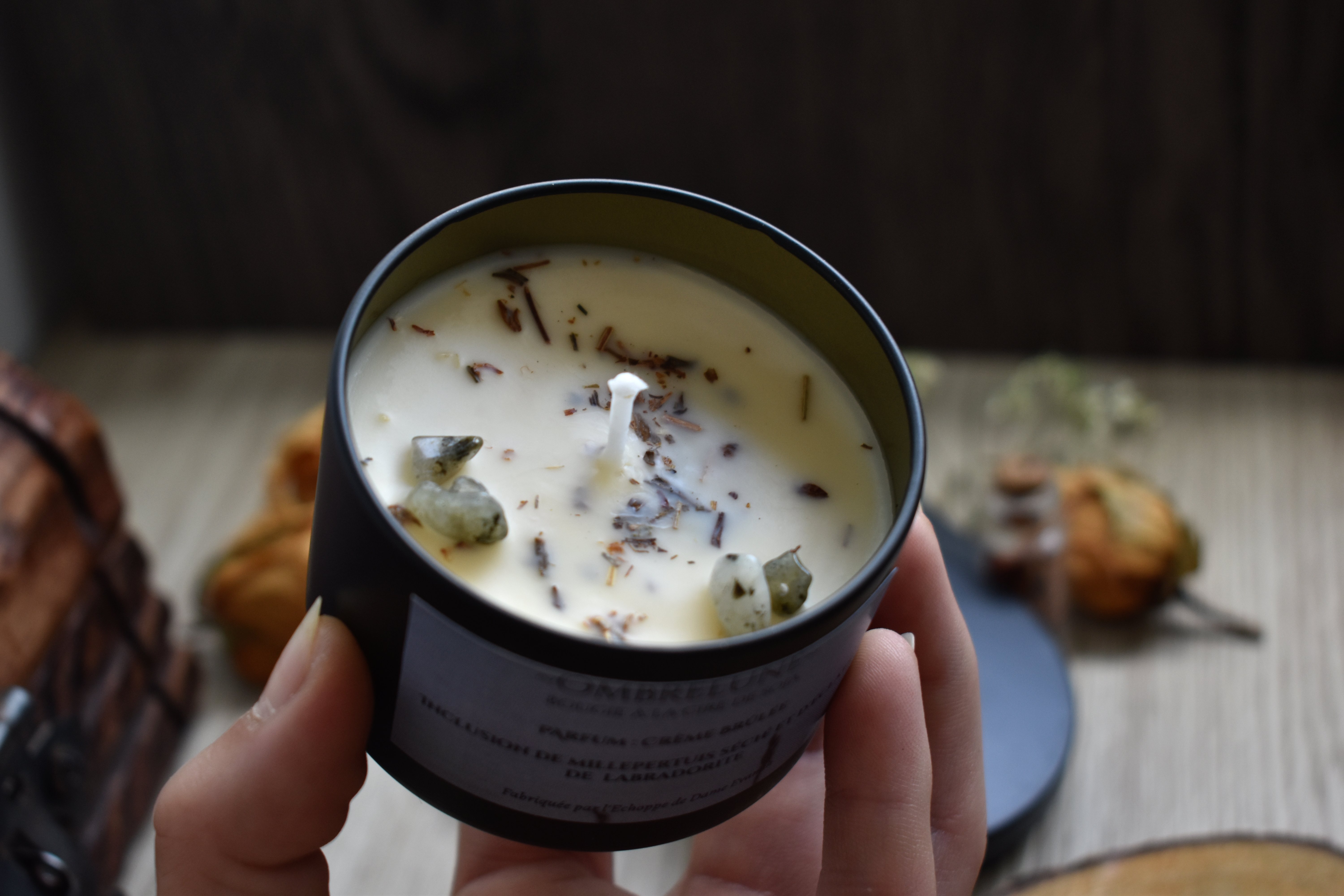 Bougies ~Ombrelune~ Crème Brûlée / 100g