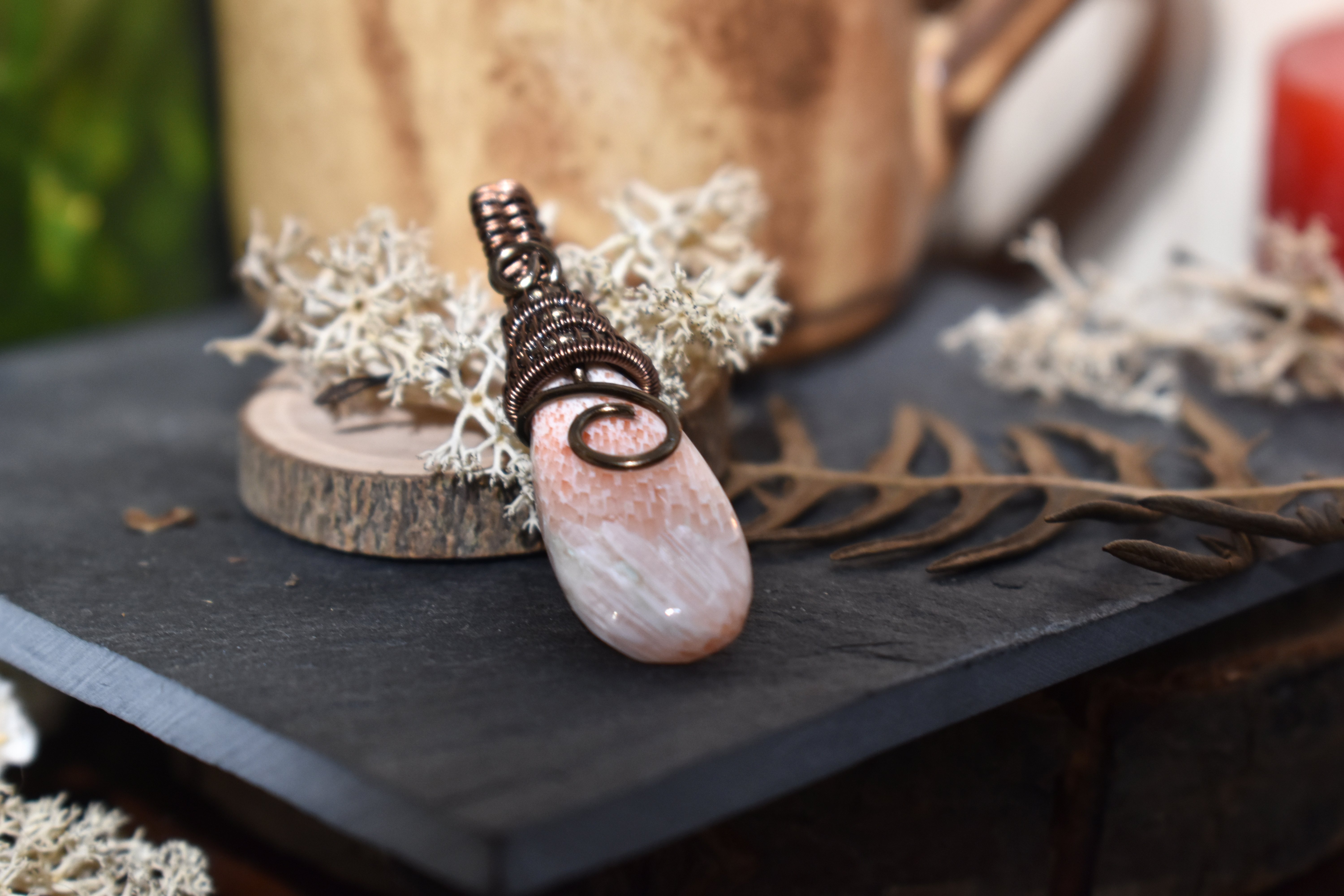 Pendentif ~Gardien du Souffle~ Scolecite