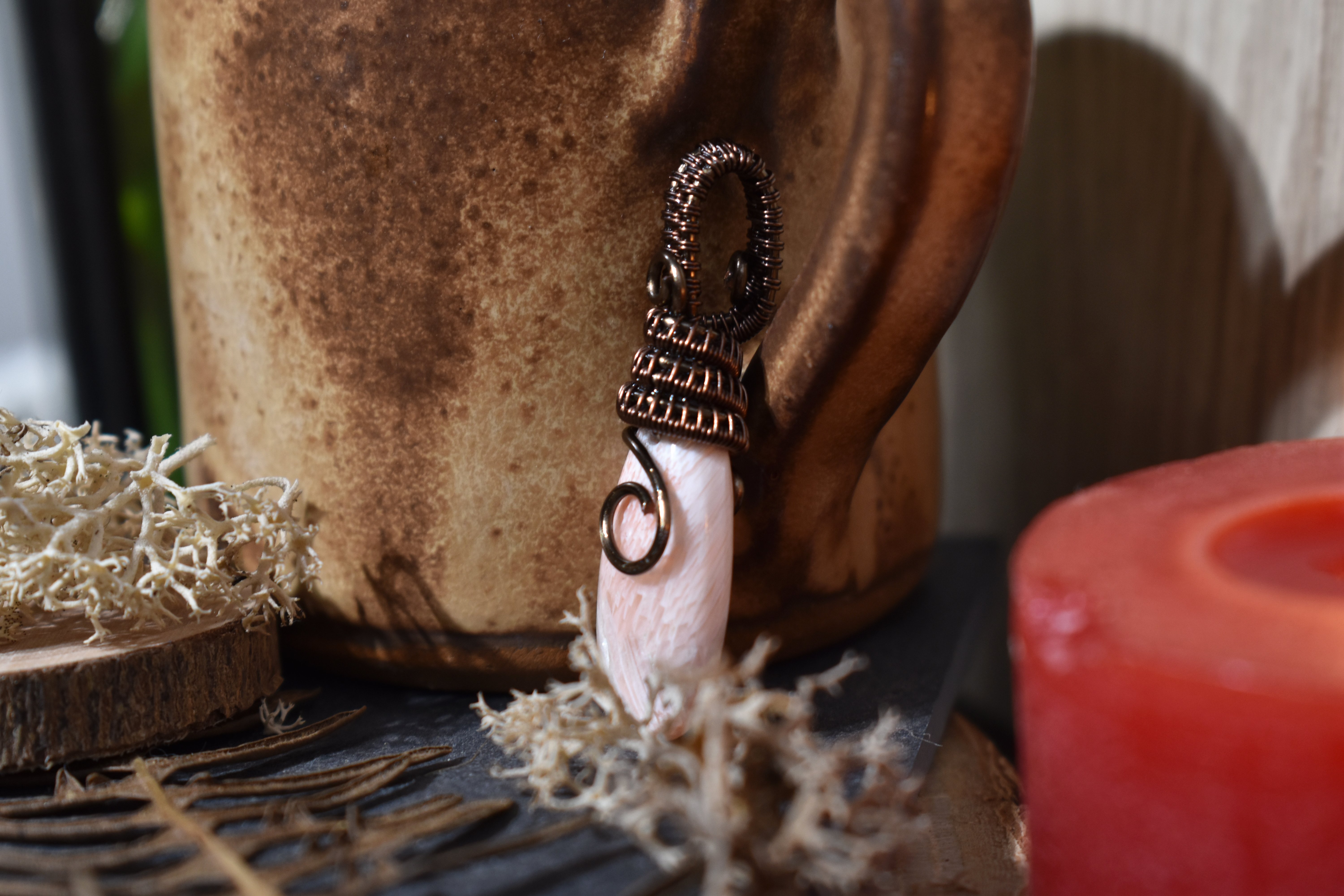 Pendentif ~Gardien du Souffle~ Scolecite