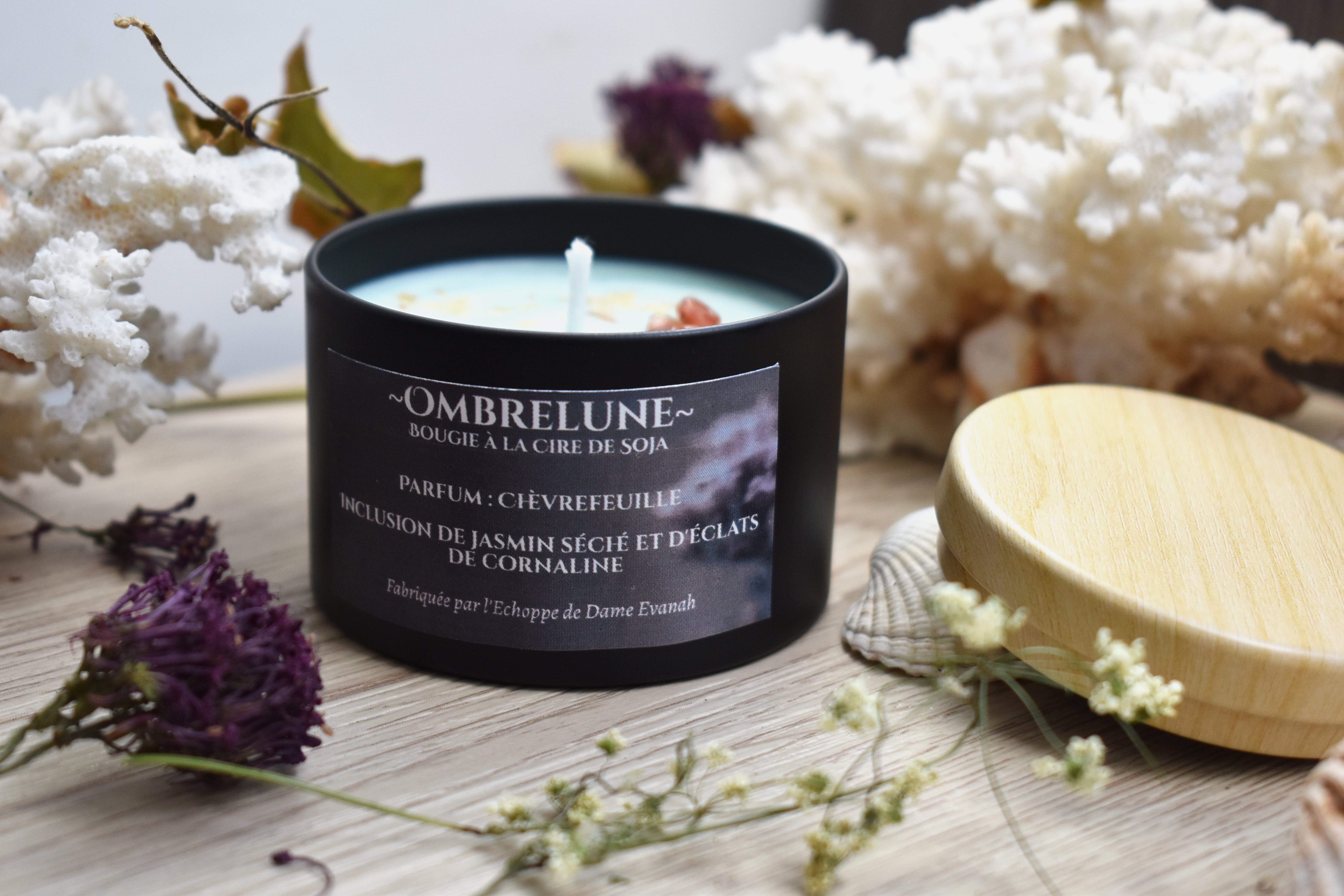 Bougie ~Ombrelune~ Chèvrefeuille / 100g