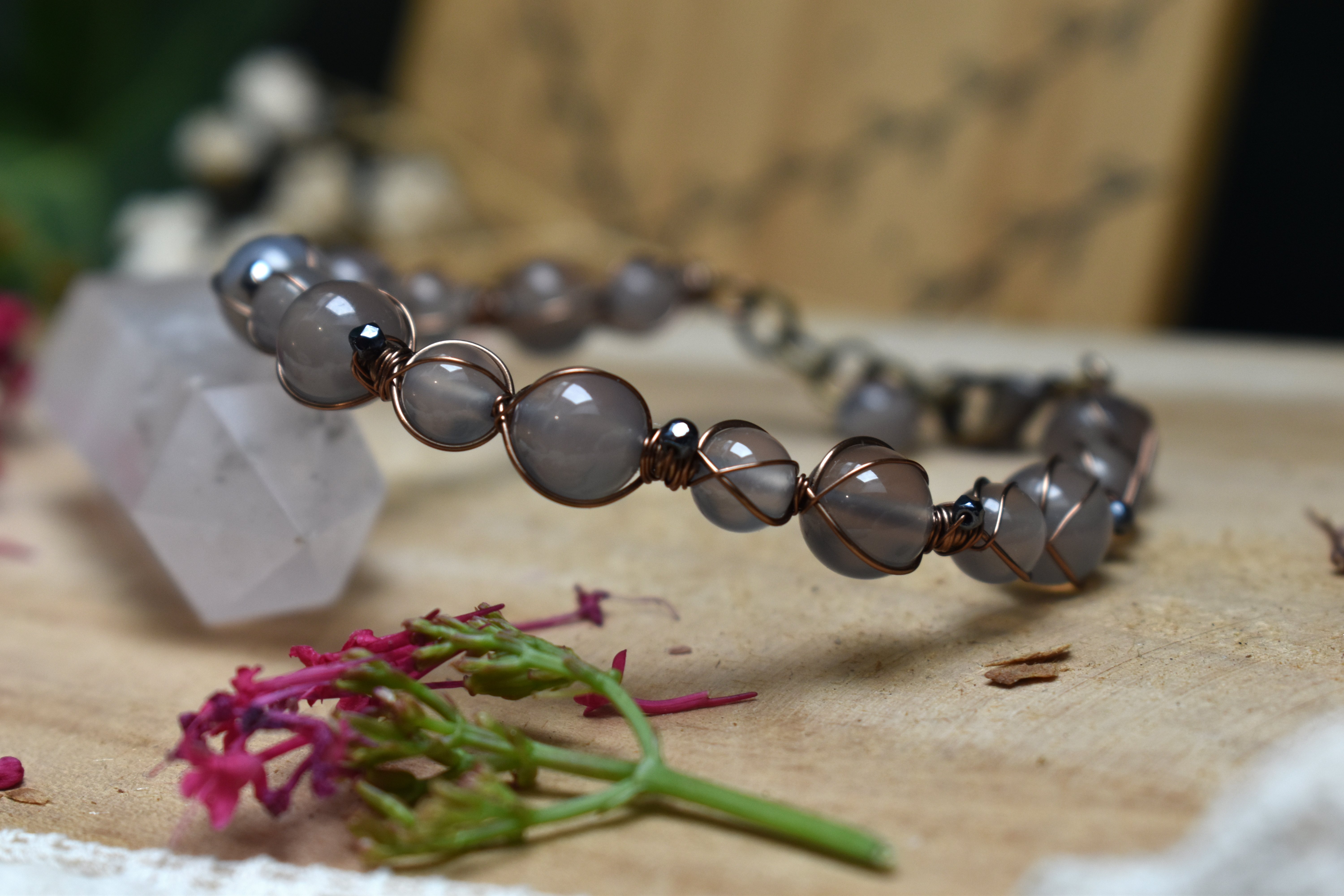 Bracelet ~Sybaris~ Agate Grise