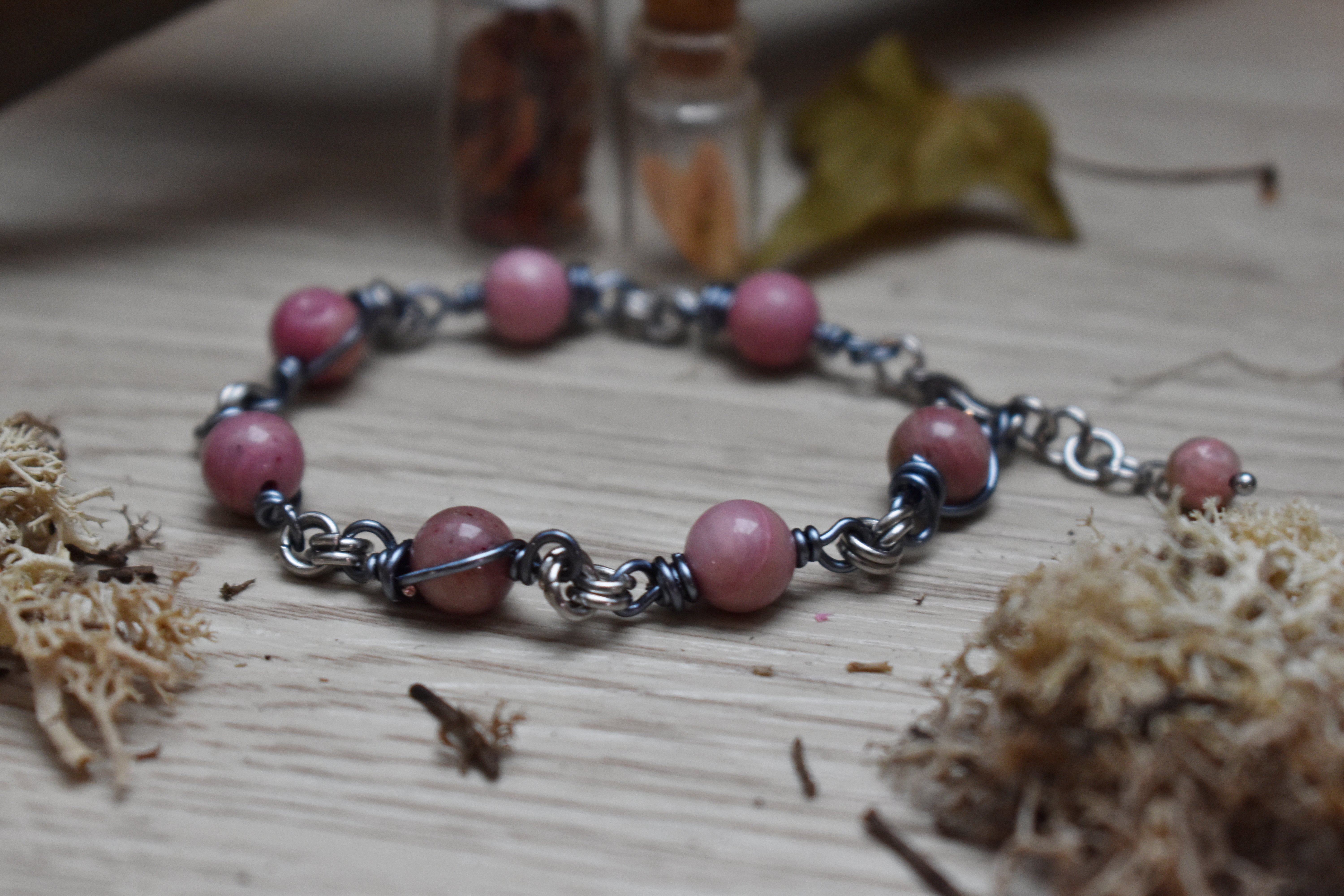 Bracelet ~Aelwynn~ Rhodonite 