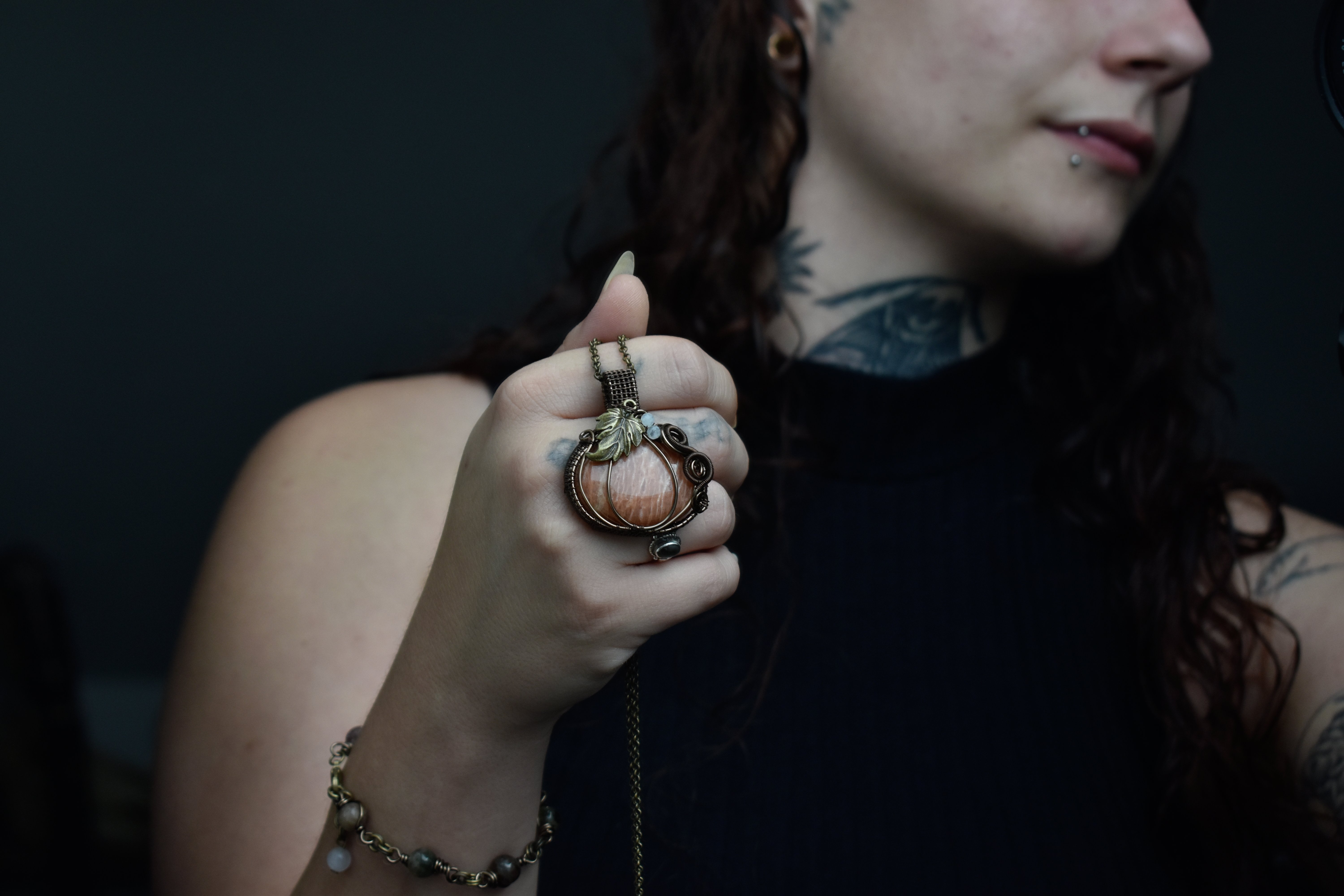 Collier ~Pumpkin~ Aventurine Orange
