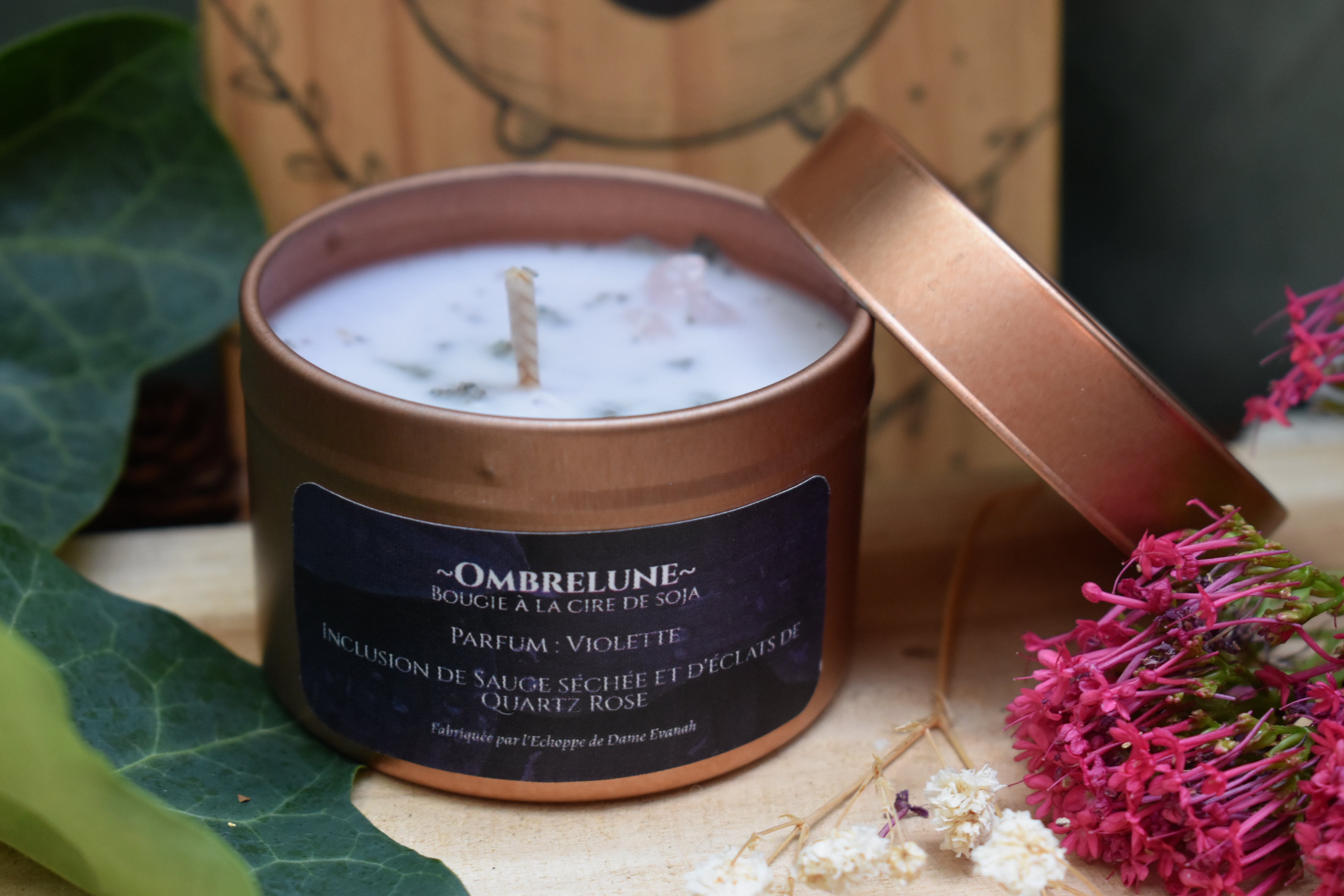 Bougie ~Ombrelune~ Violette