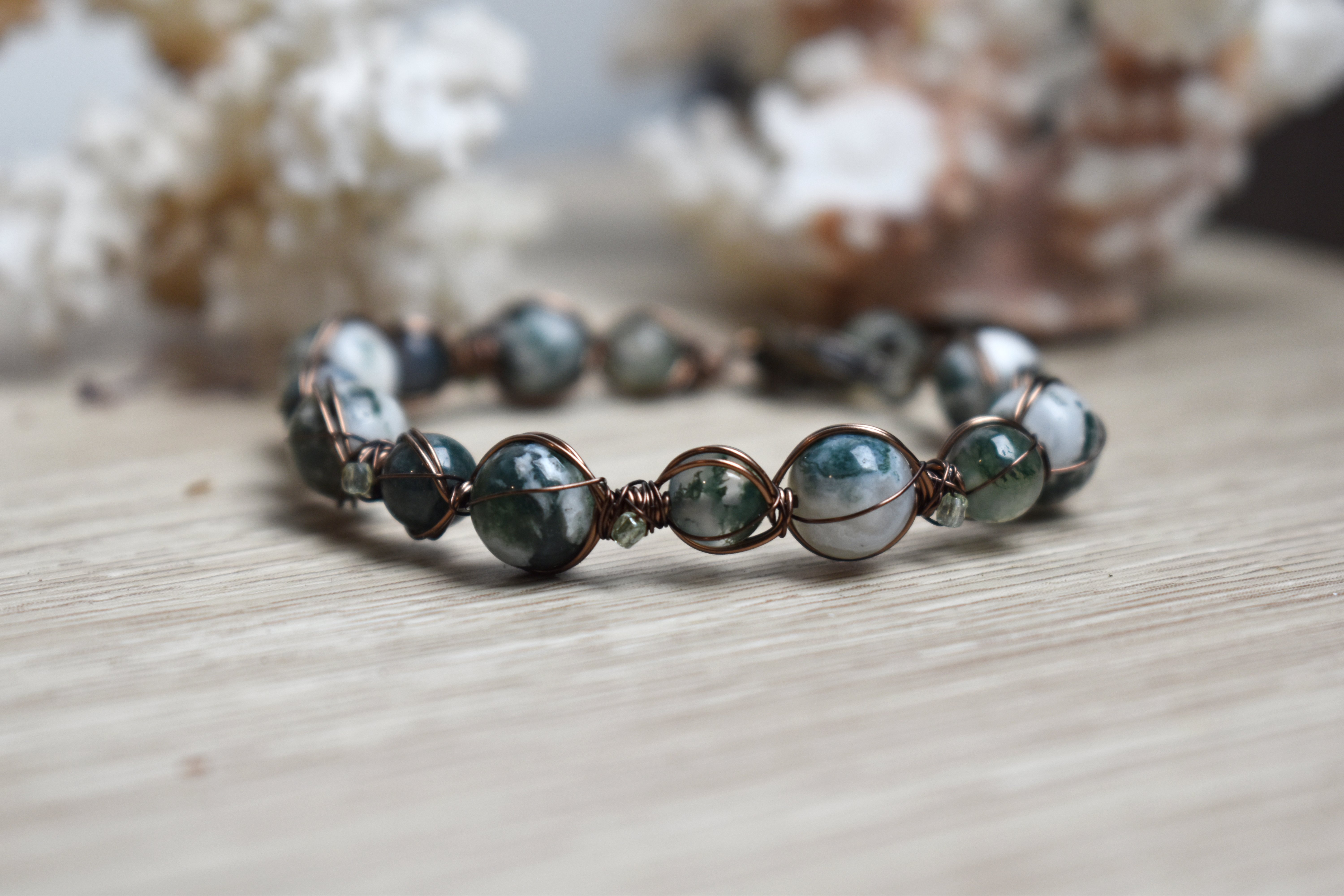 Bracelet ~Sybaris~ Agate Arbre 