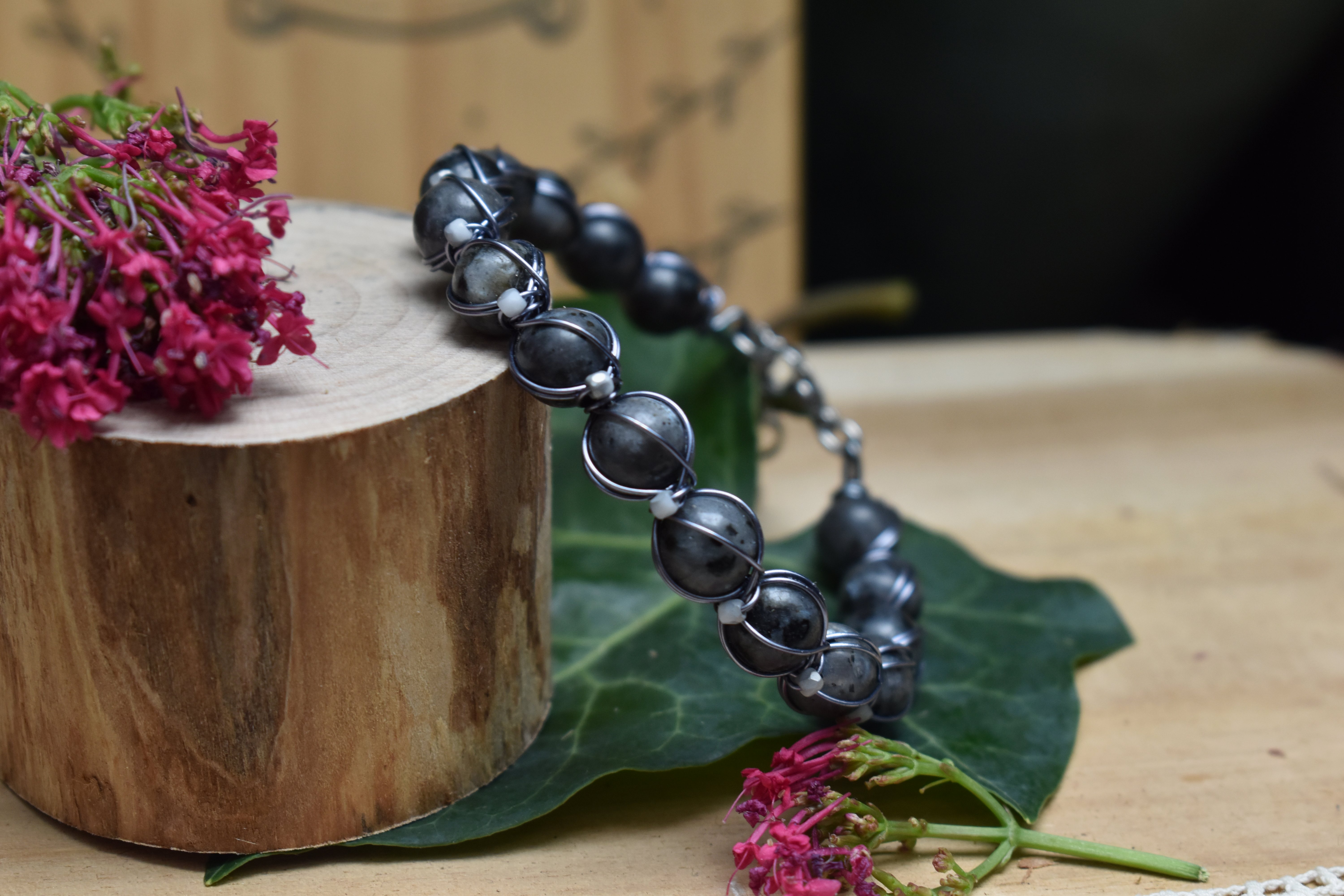 Bracelet ~Aralia~ Larvikite