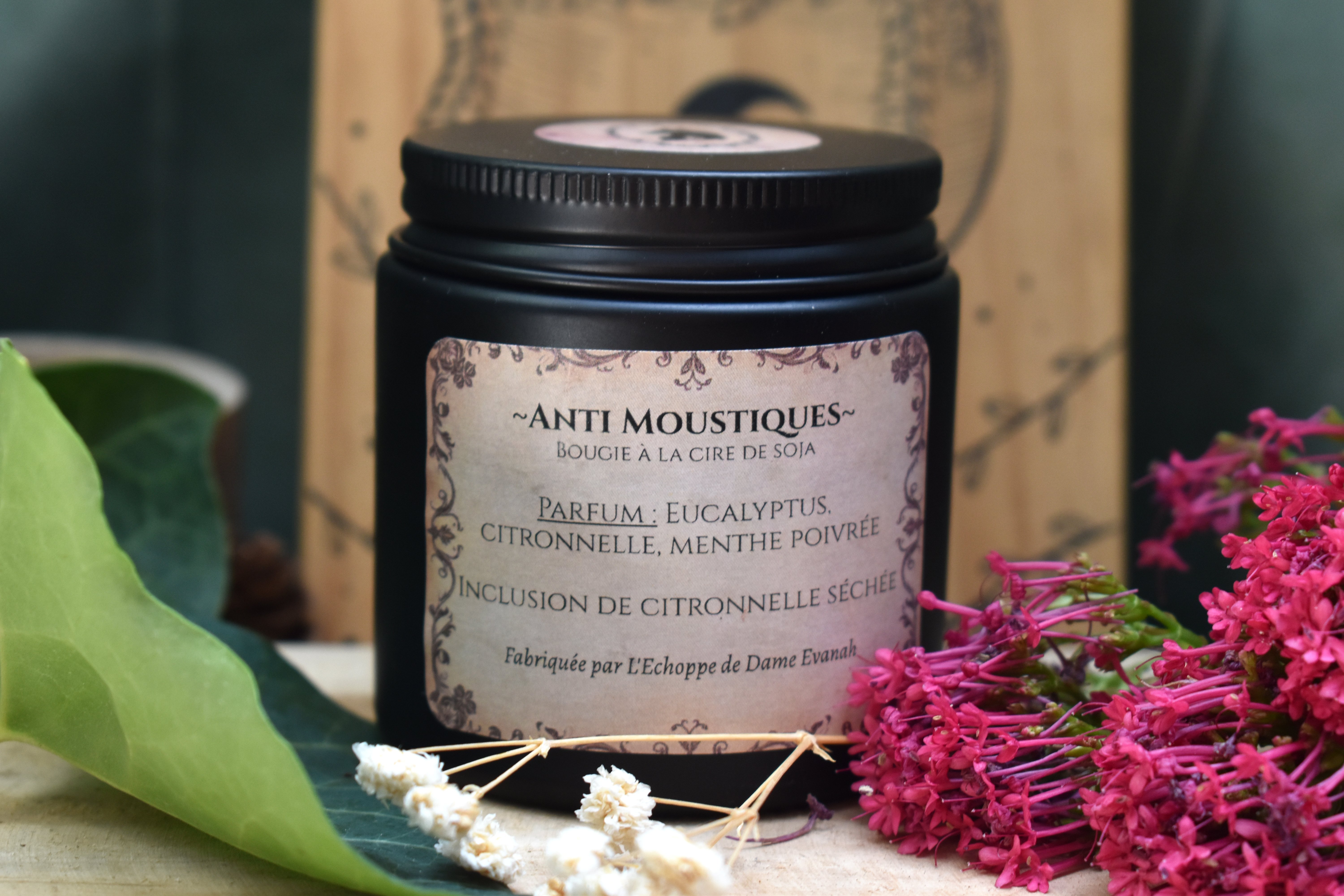 Bougie ~Ombrelune~ Anti Moustiques