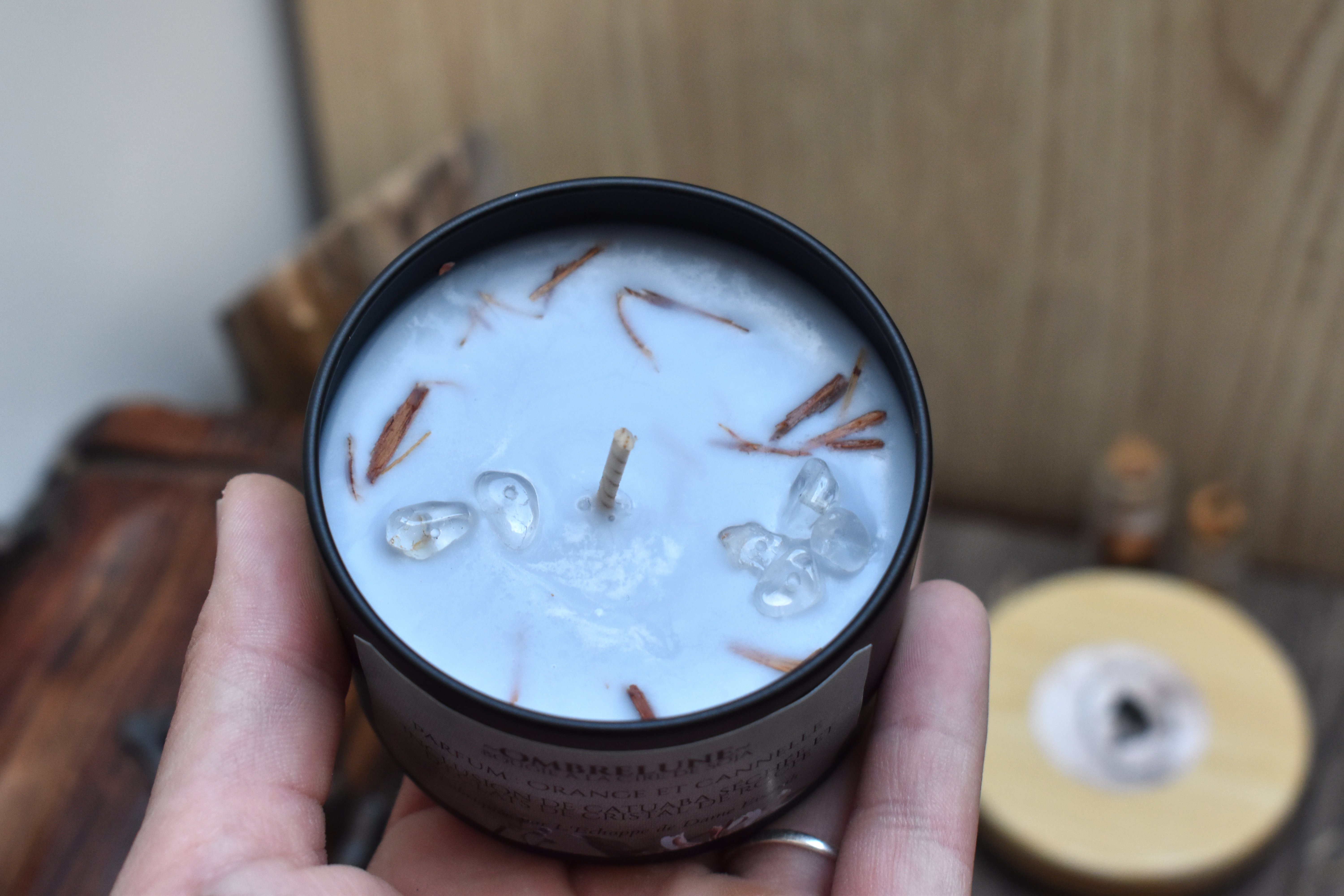 Bougie ~Ombrelune~ Orange et Cannelle / 100g