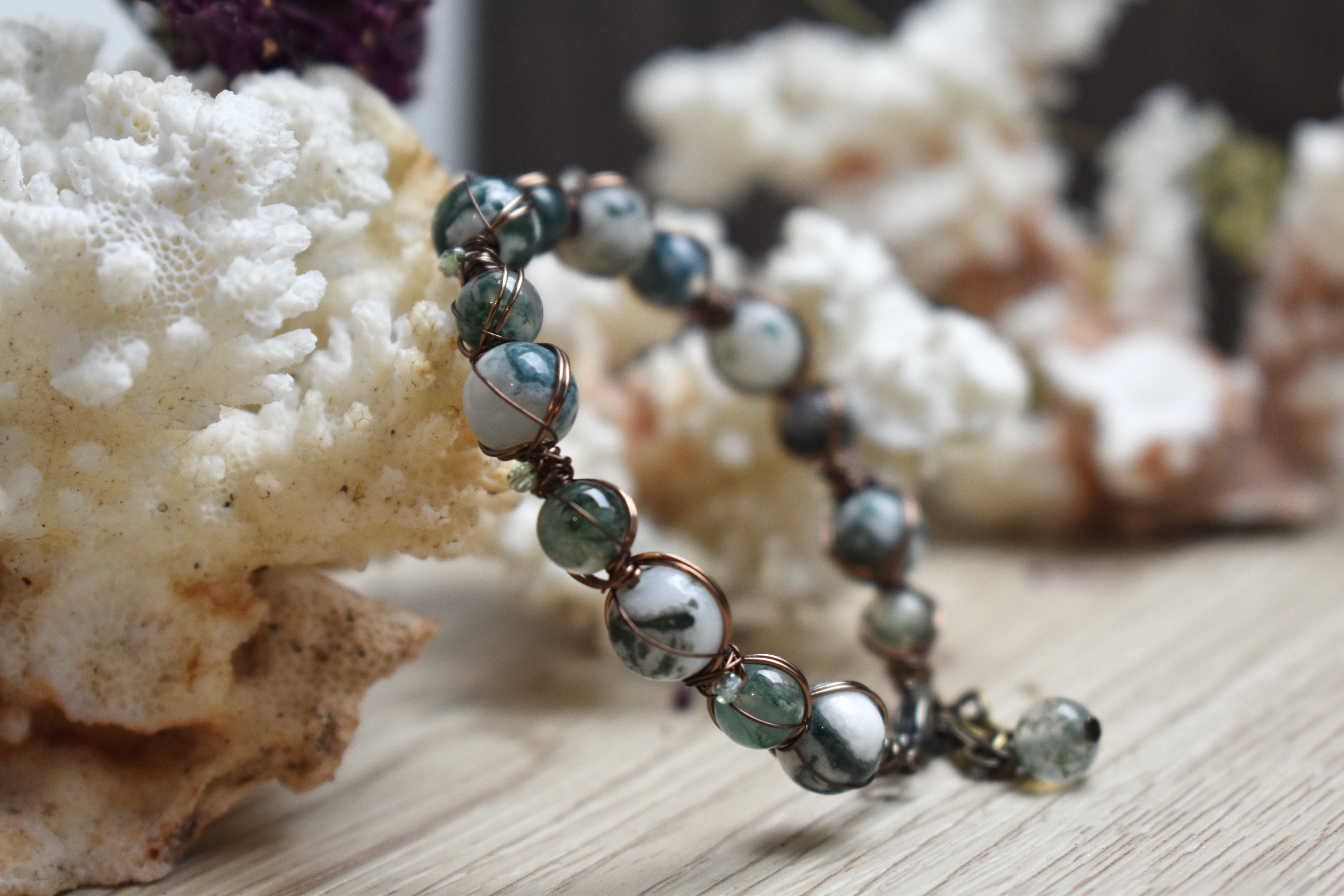 Bracelet ~Sybaris~ Agate Arbre 