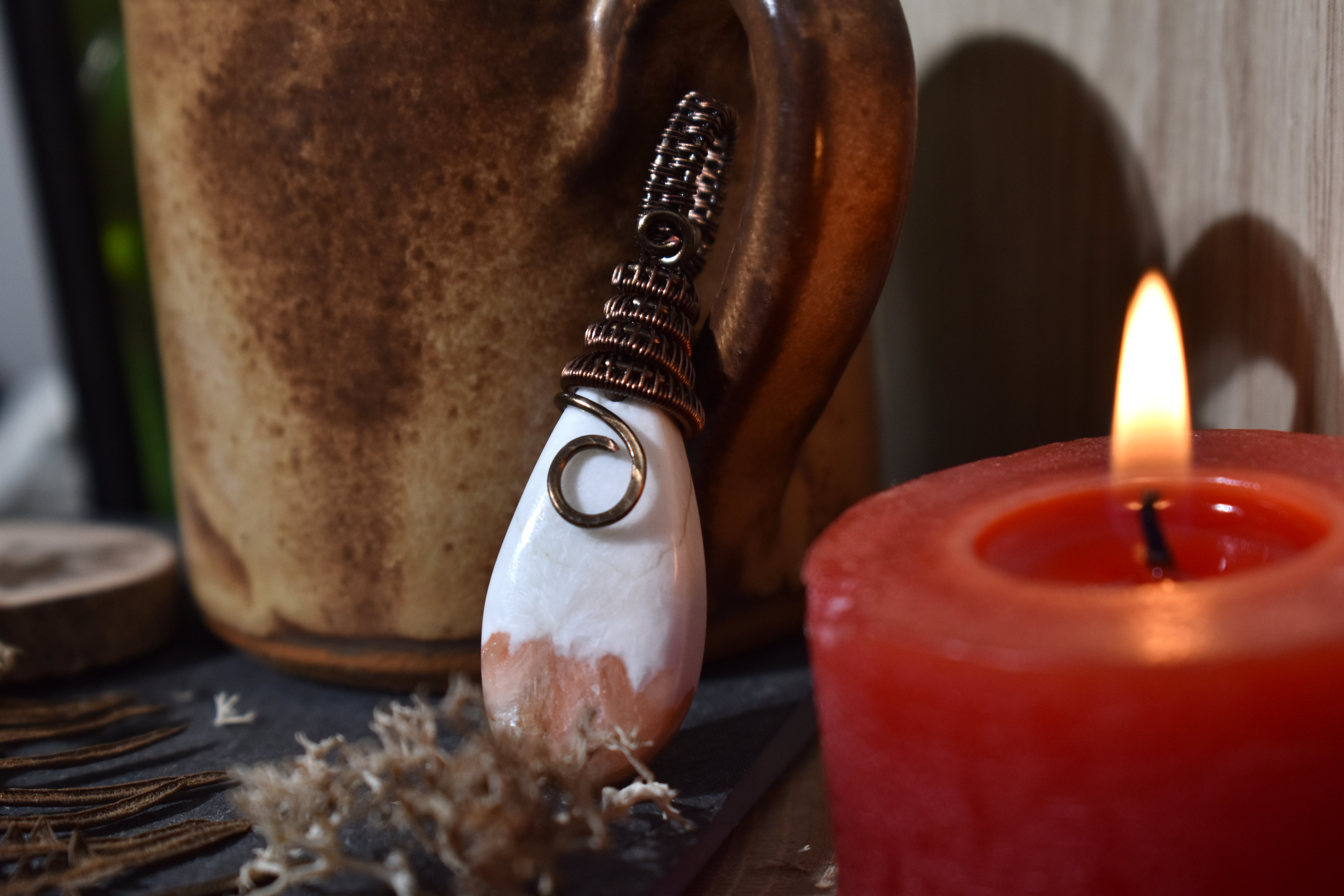 Pendentif ~Gardien du Souffle~ Scolecite