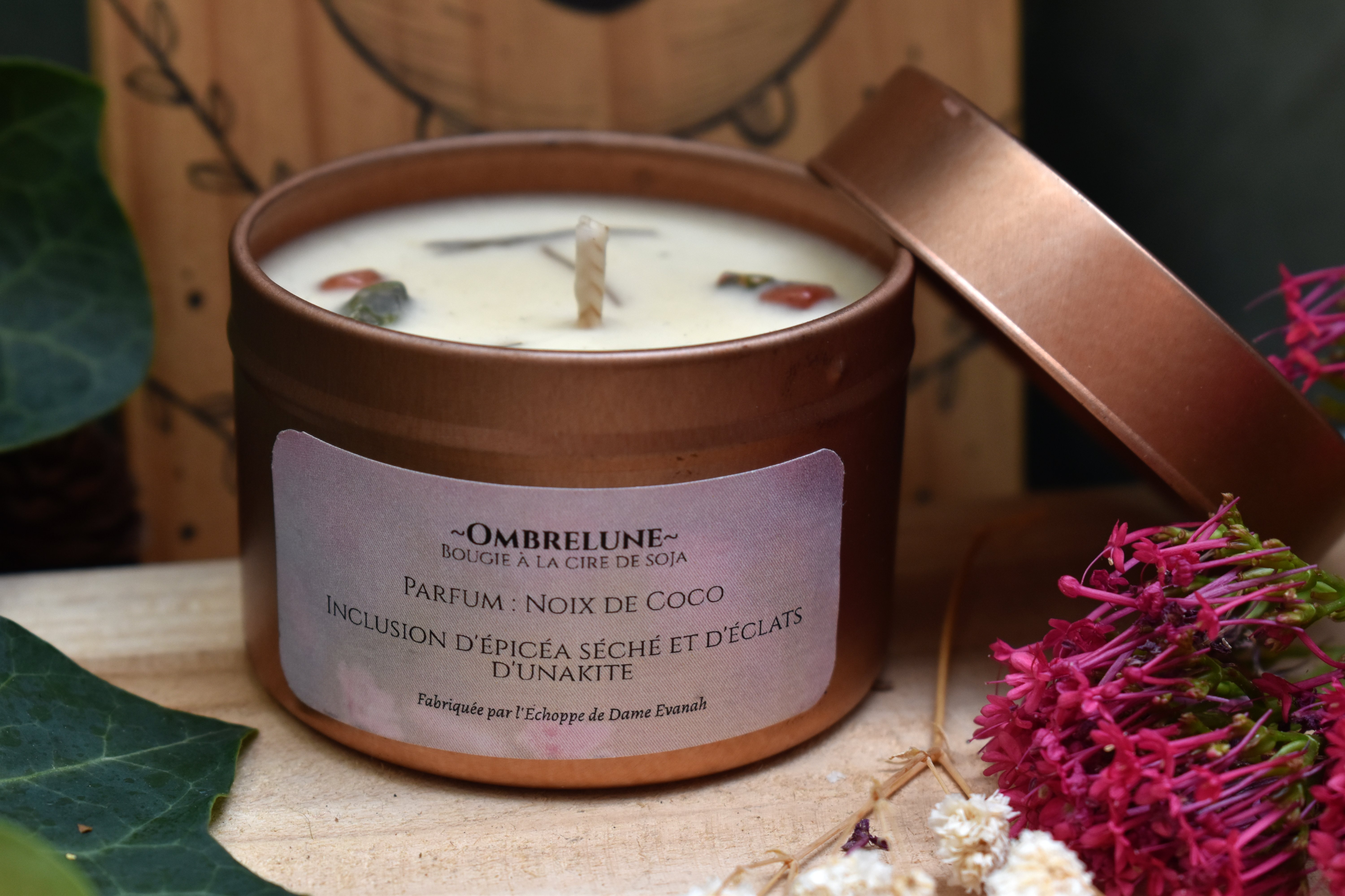 Bougie ~Ombrelune~ Noix de Coco