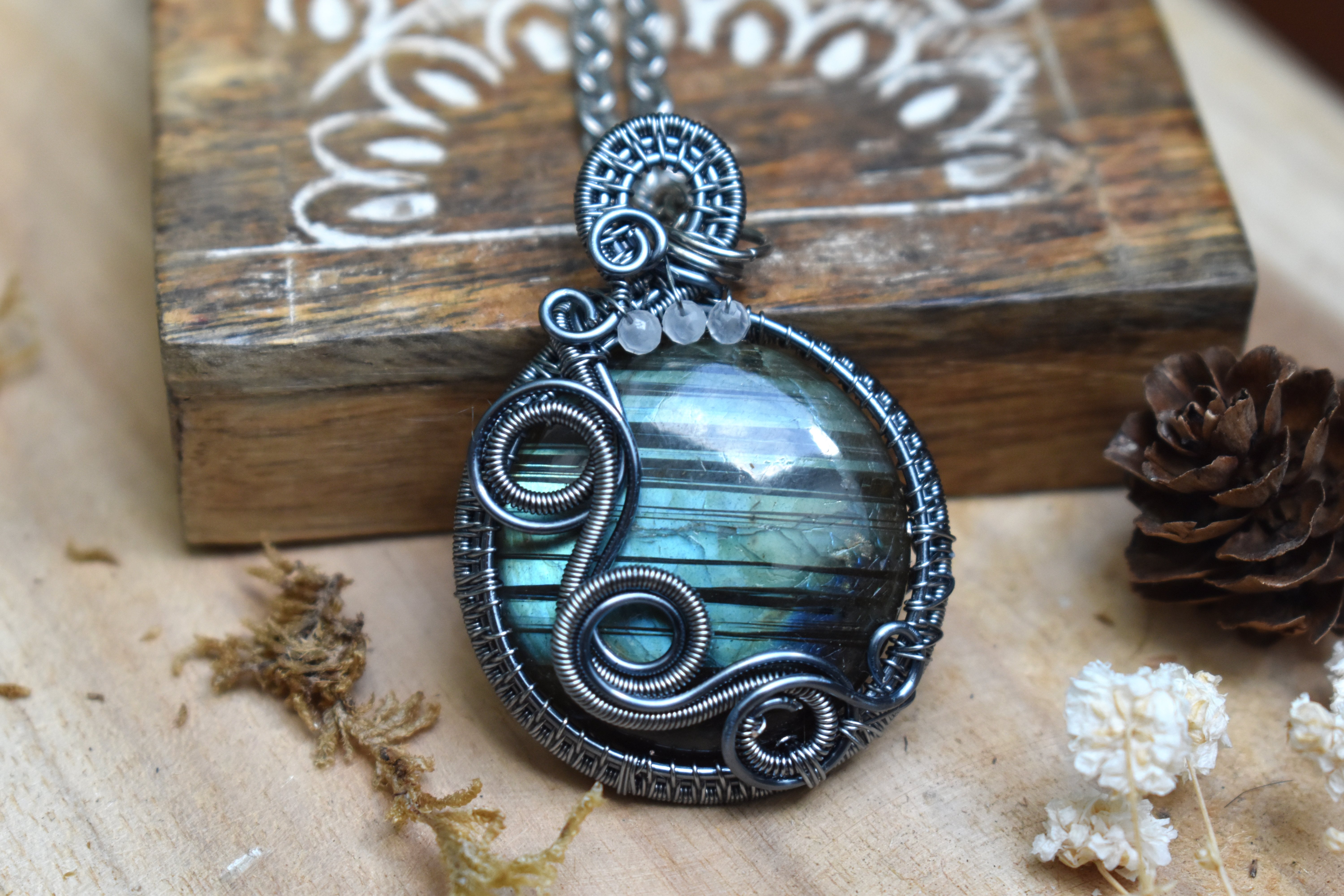 Collier ~Eclat d'Azur~ Labradorite 
