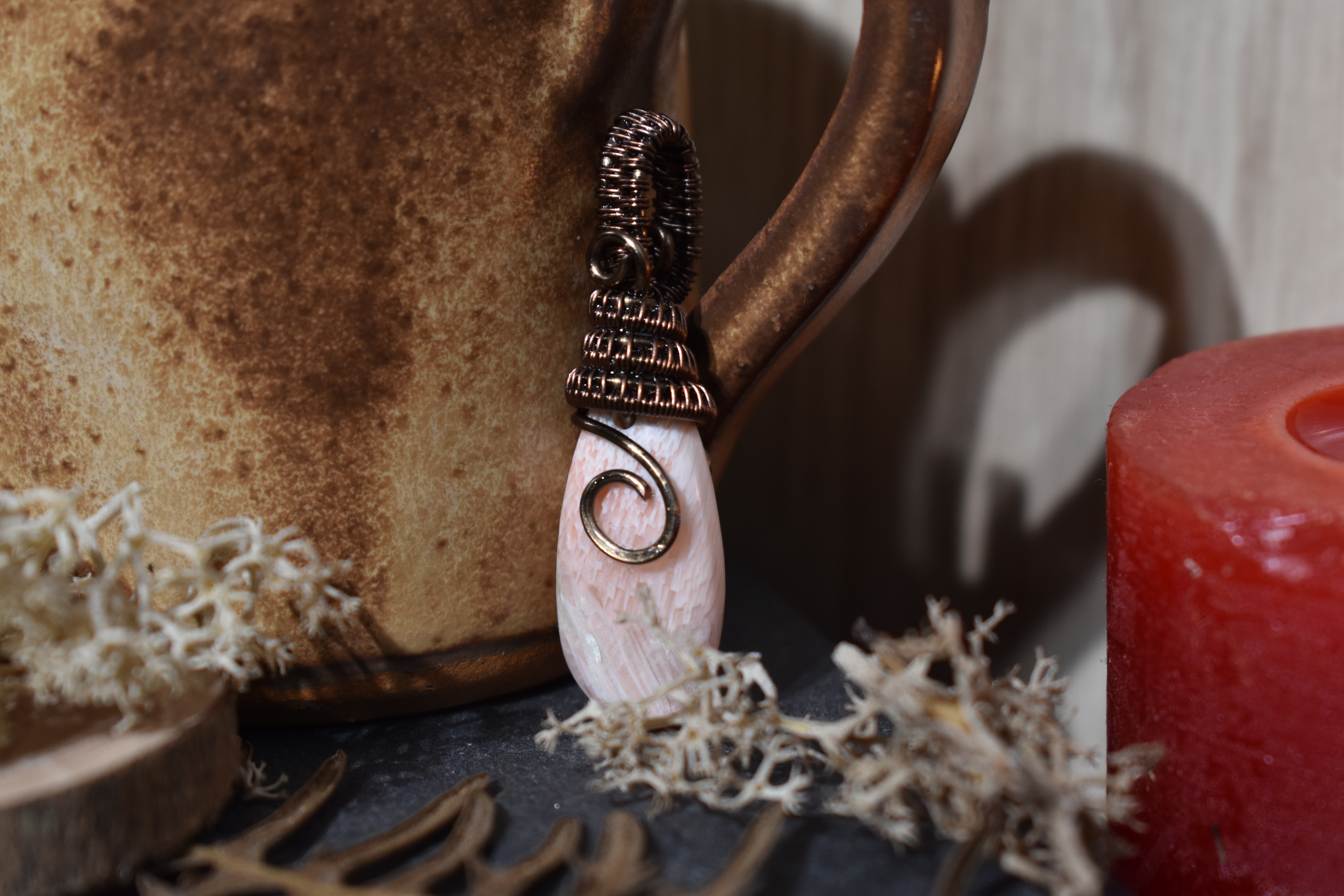 Pendentif ~Gardien du Souffle~ Scolecite