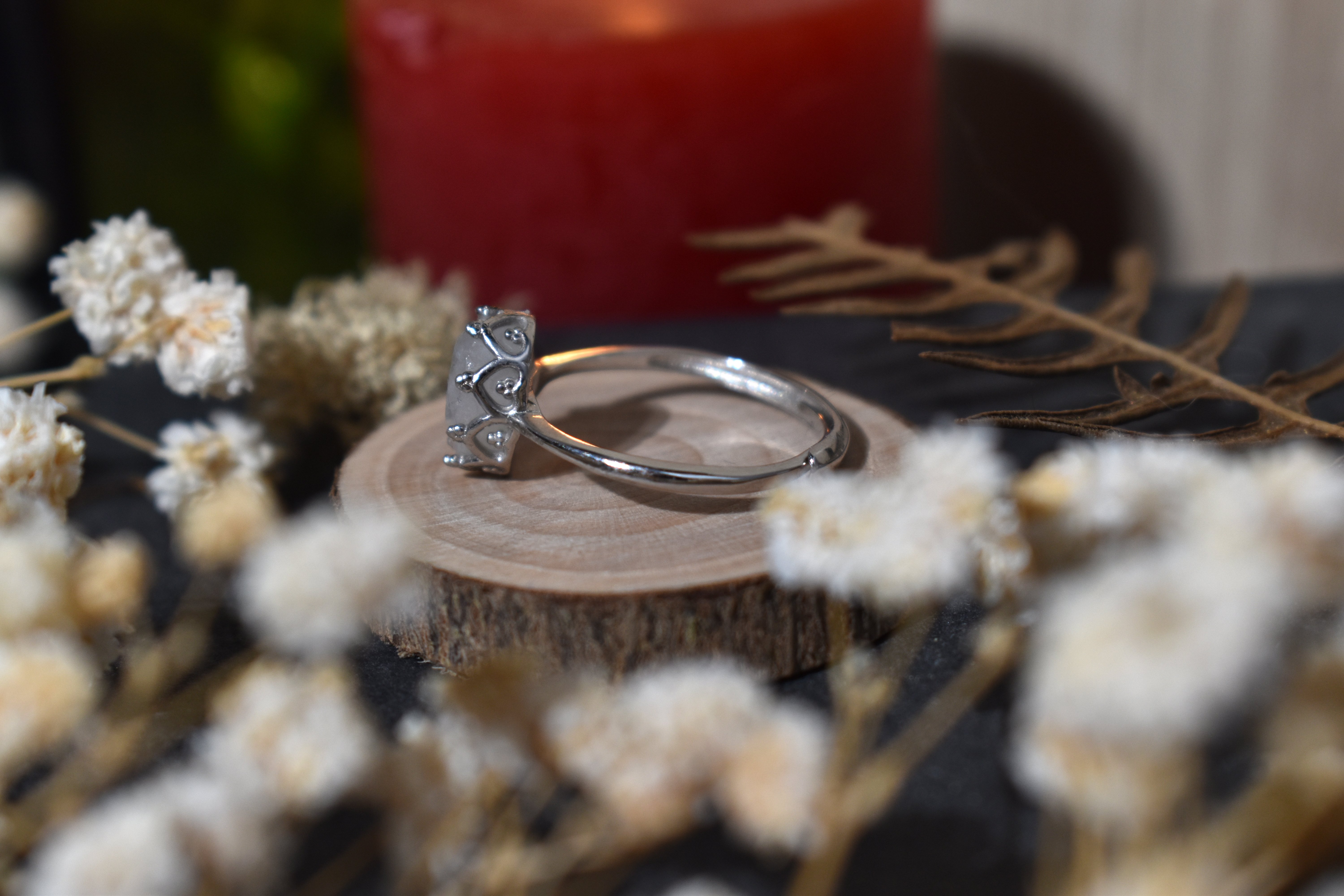 Bague ~Eclat Onirique~ Péristérite 