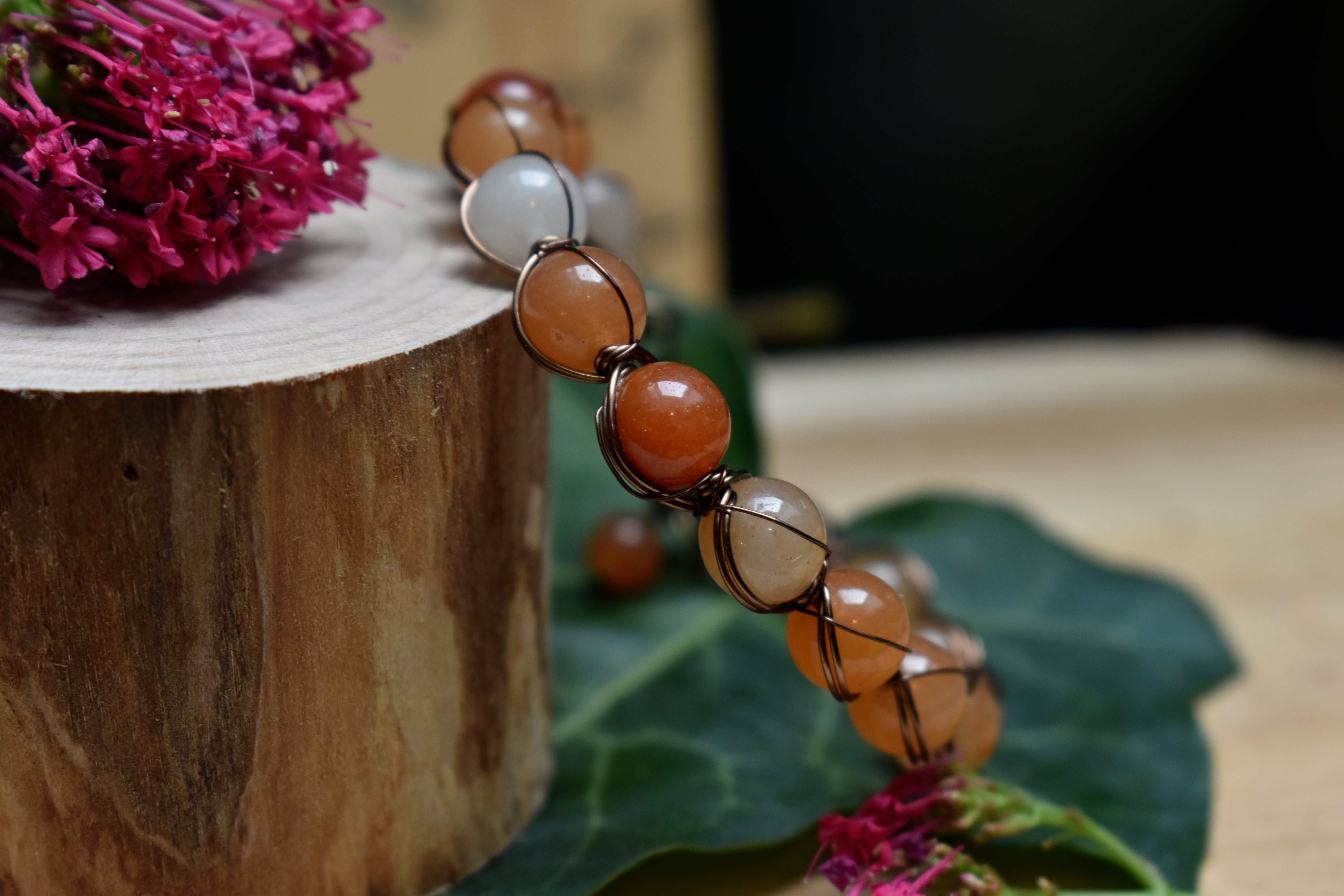 Bracelet ~Aralia~ Aventurine Orange