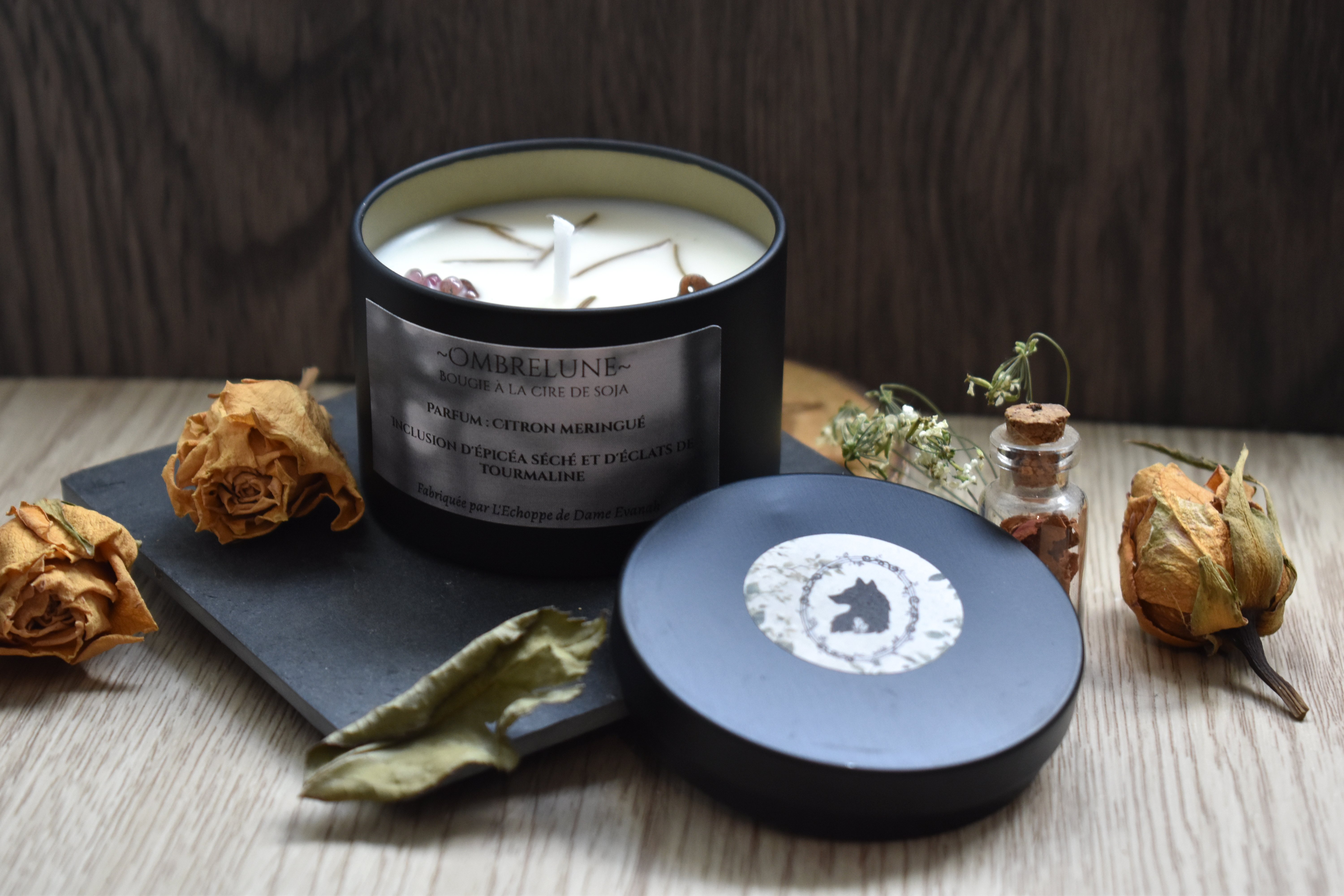 Bougie ~Ombrelune~ Citron Meringué / 100g