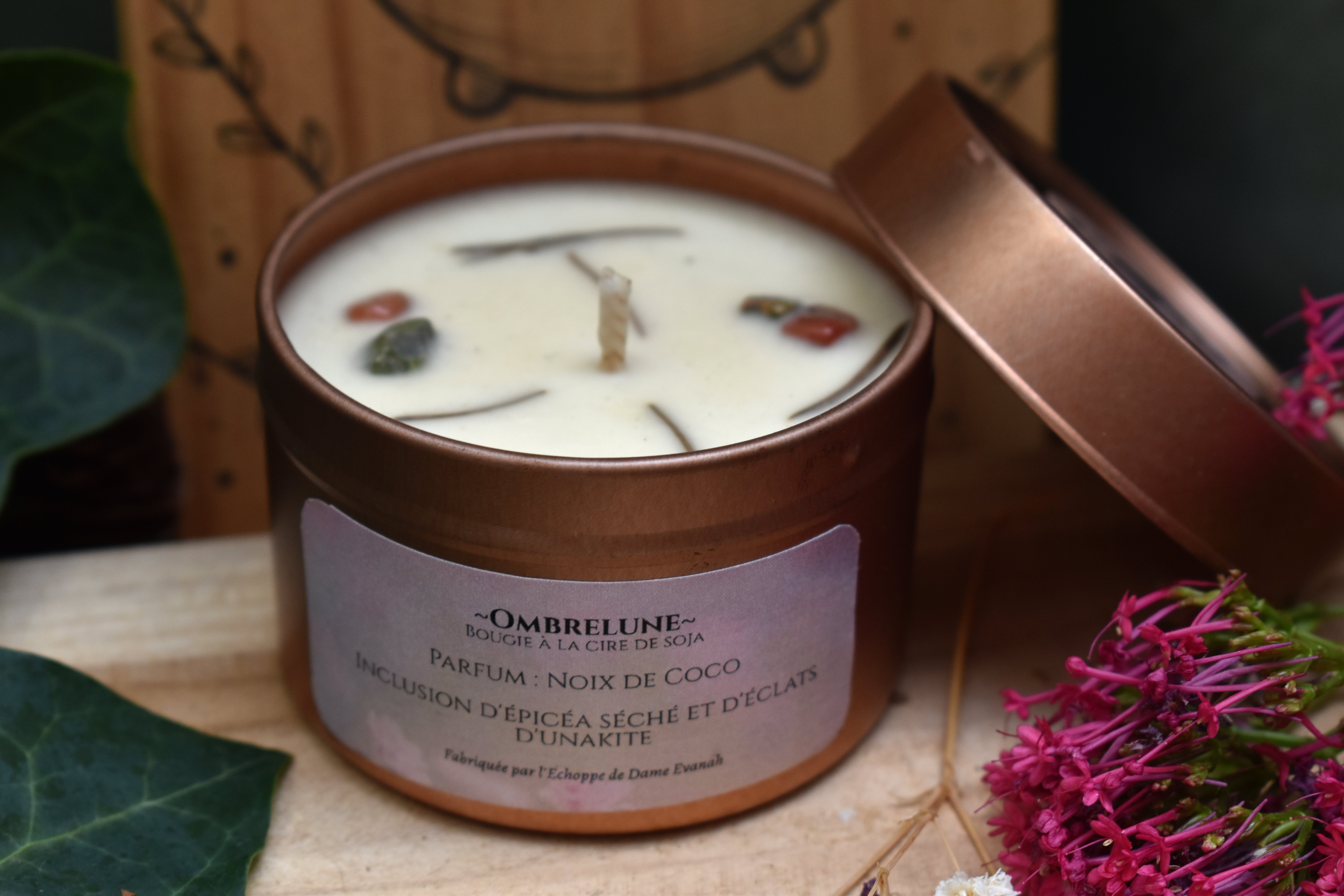Bougie ~Ombrelune~ Noix de Coco