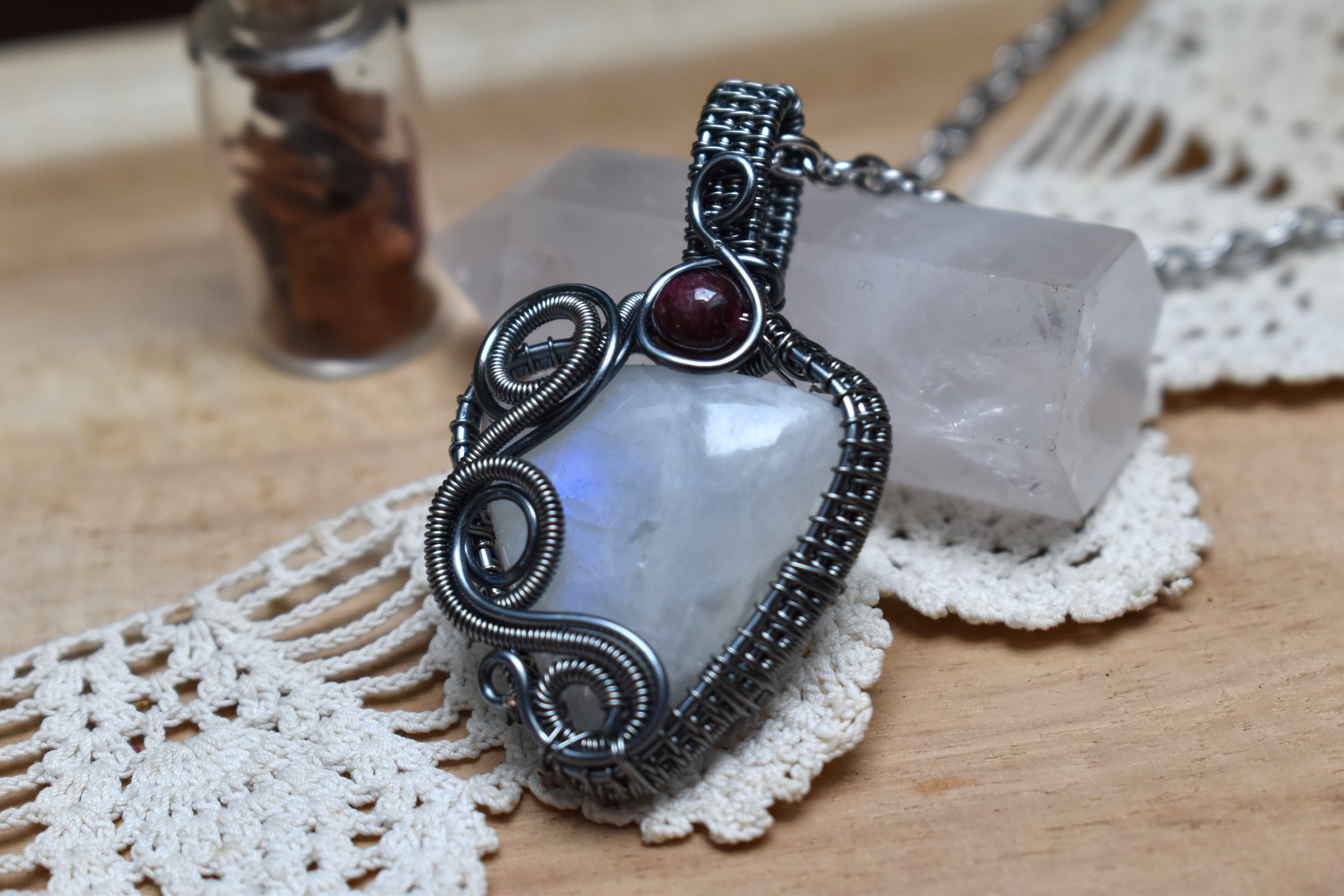 Collier ~Athéna~ Péristérite