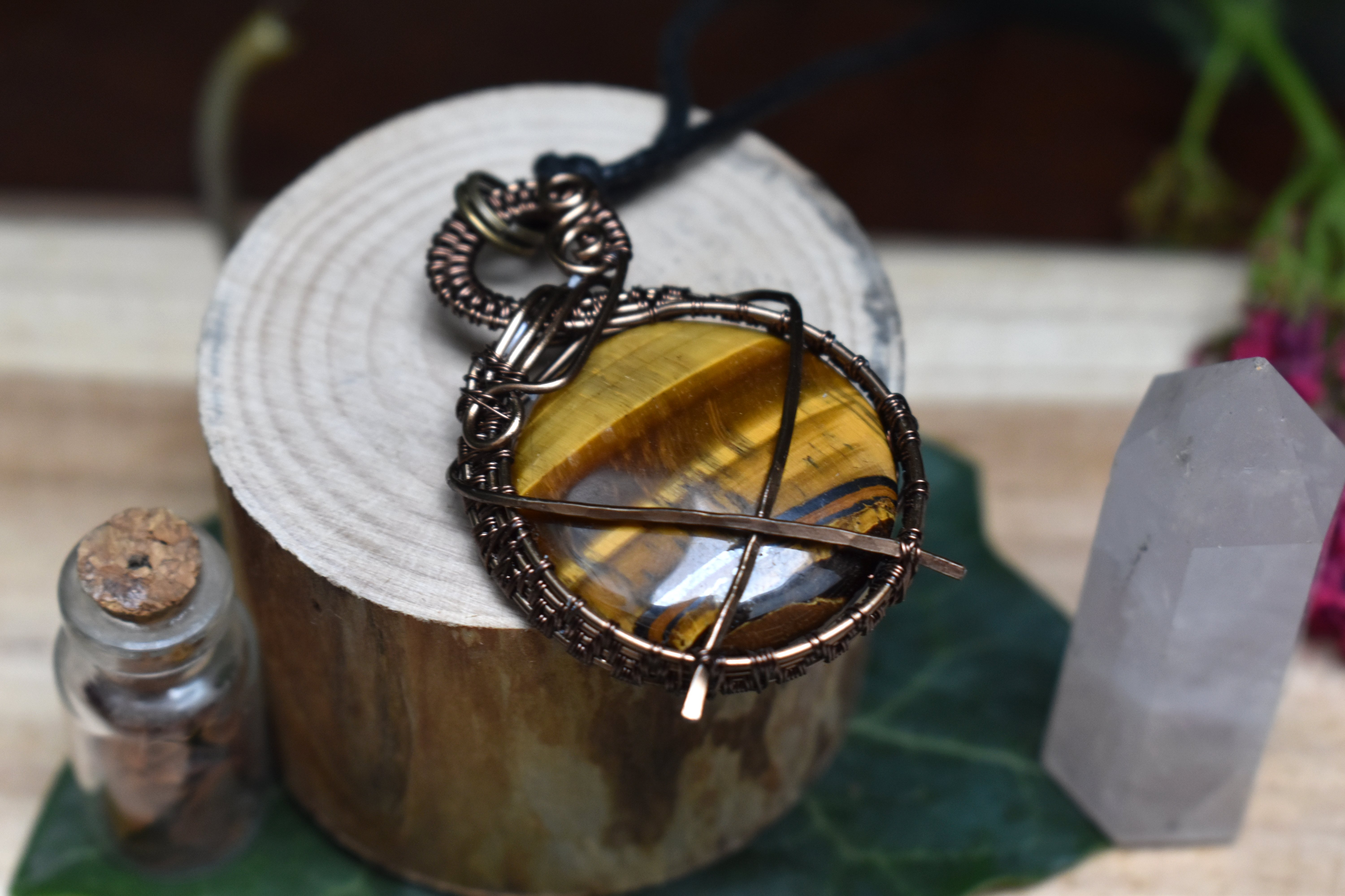 Collier ~Hadès~ Oeil de Tigre