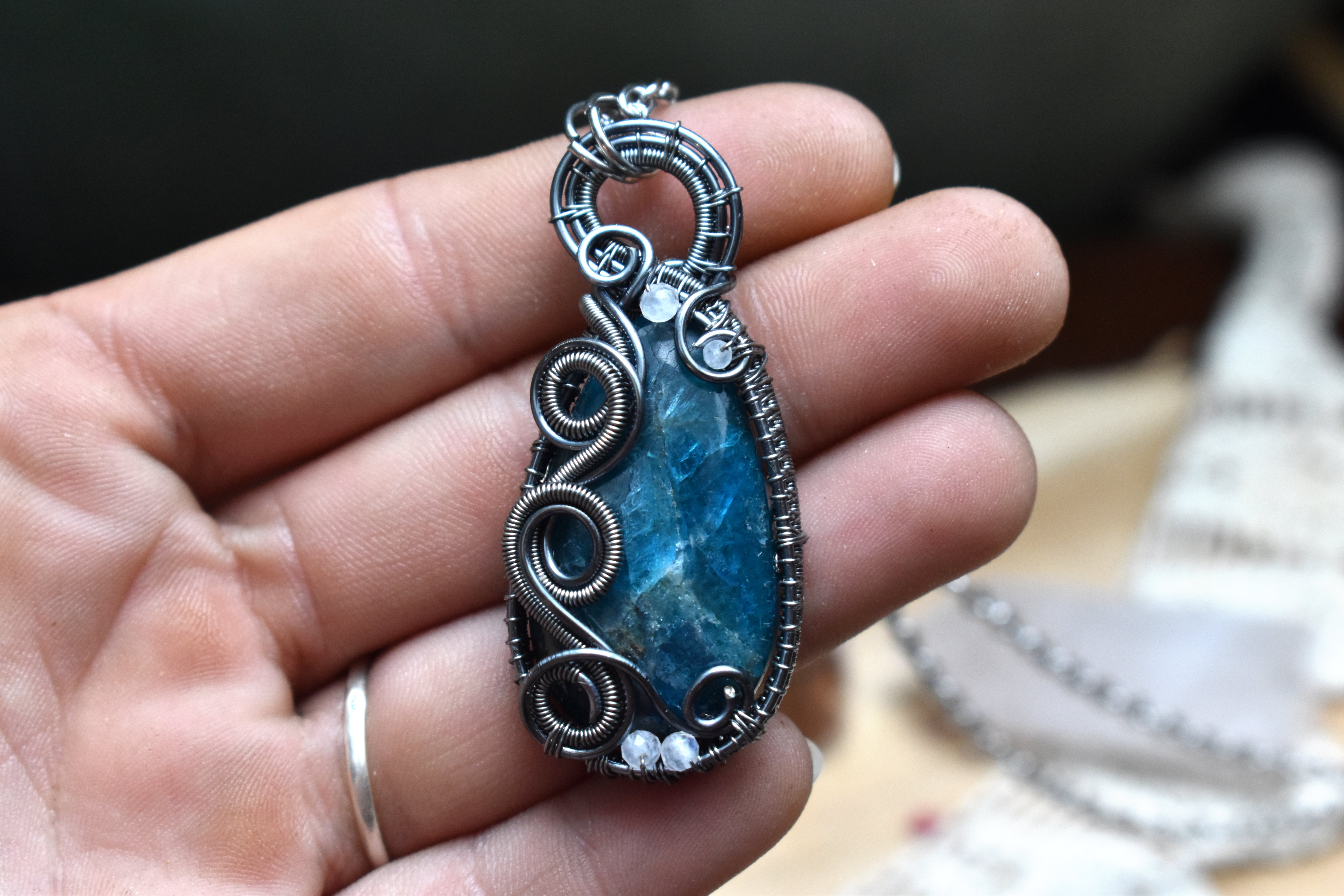 Collier ~Athéna~ Apatite