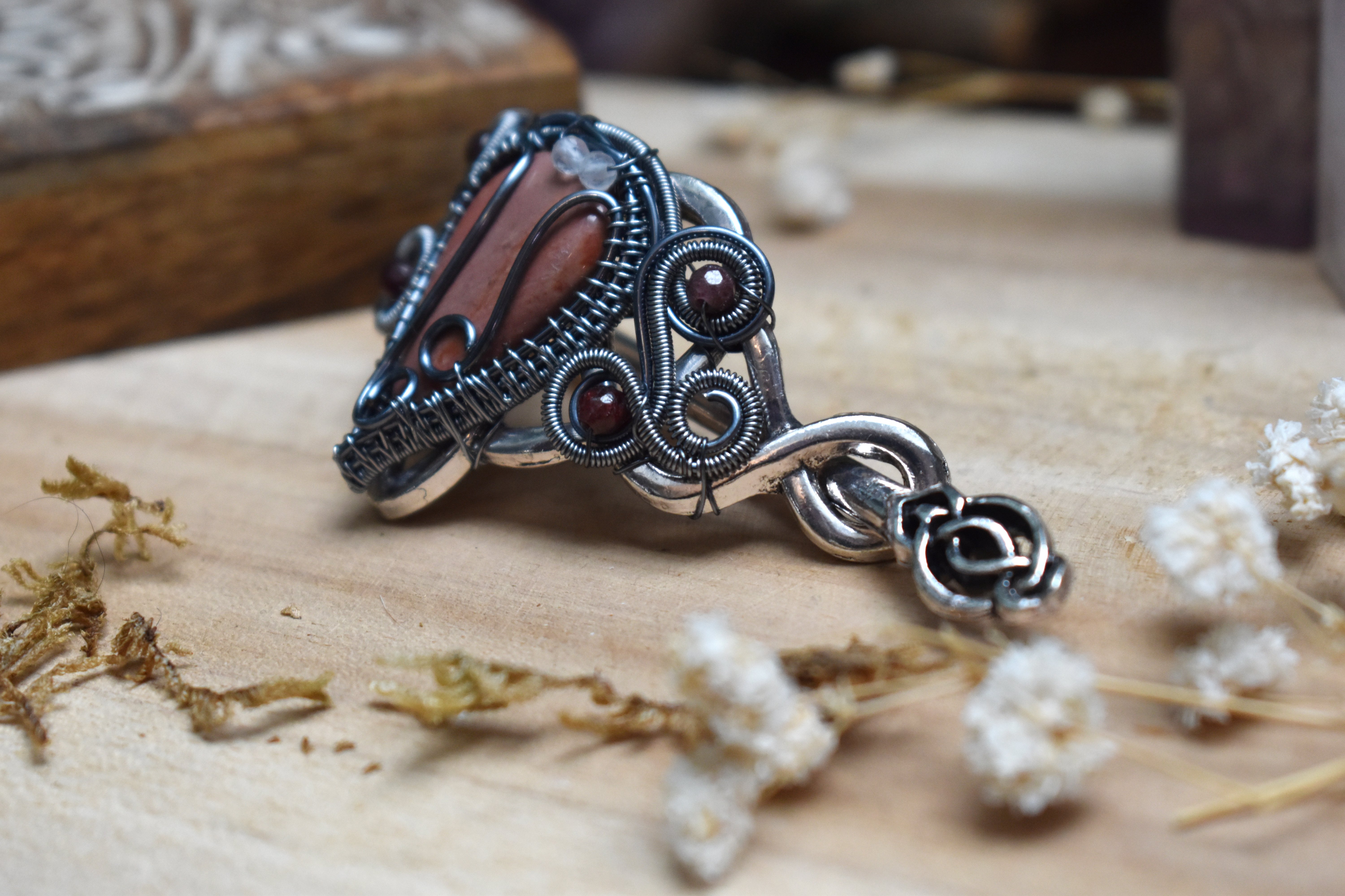 Broche à Cheveux ~Héritière d'Aubegrise~ Jaspe